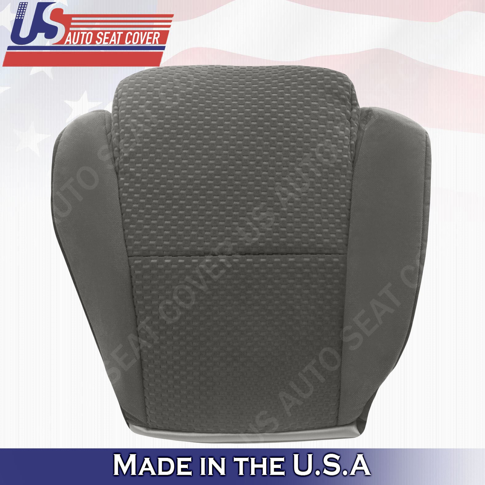 For 2007 to 2012 Toyota Tundra SR5 Front Driver & Passenger Cloth Covers in Gray