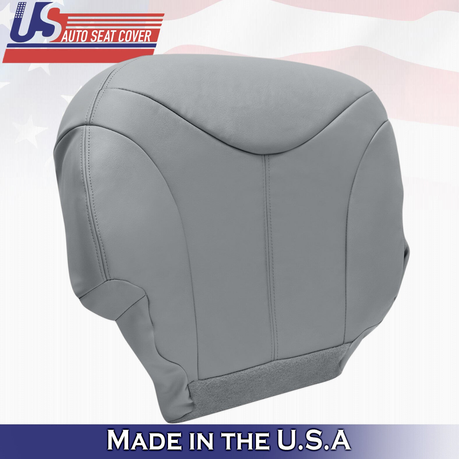 1999 2000 For GMC Yukon XL SLT SLE Driver Passenger Bottom Leather Covers Gray