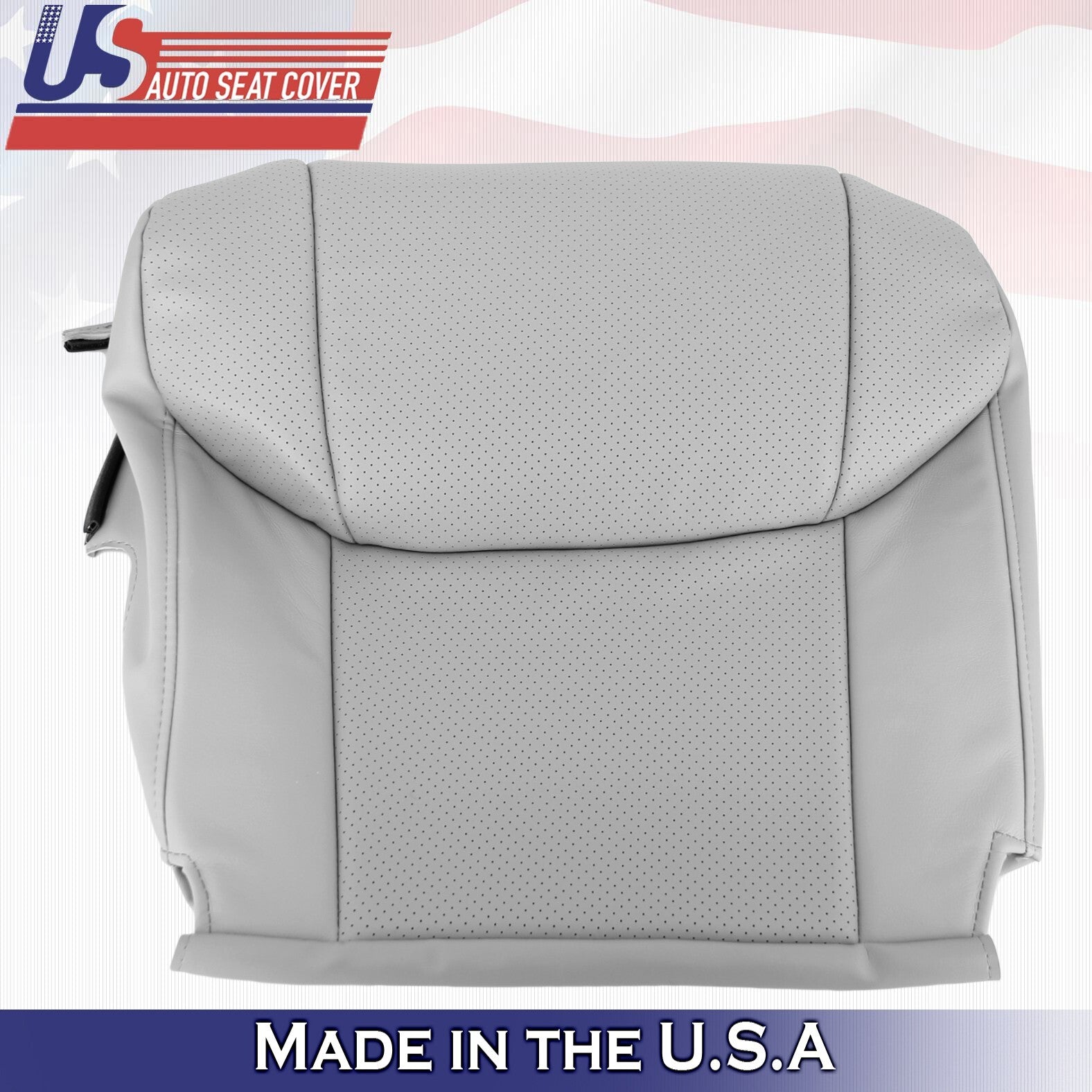 2011 2012 For Toyota Avalon Passenger Bottom Perforated Leather Seat Cover Gray