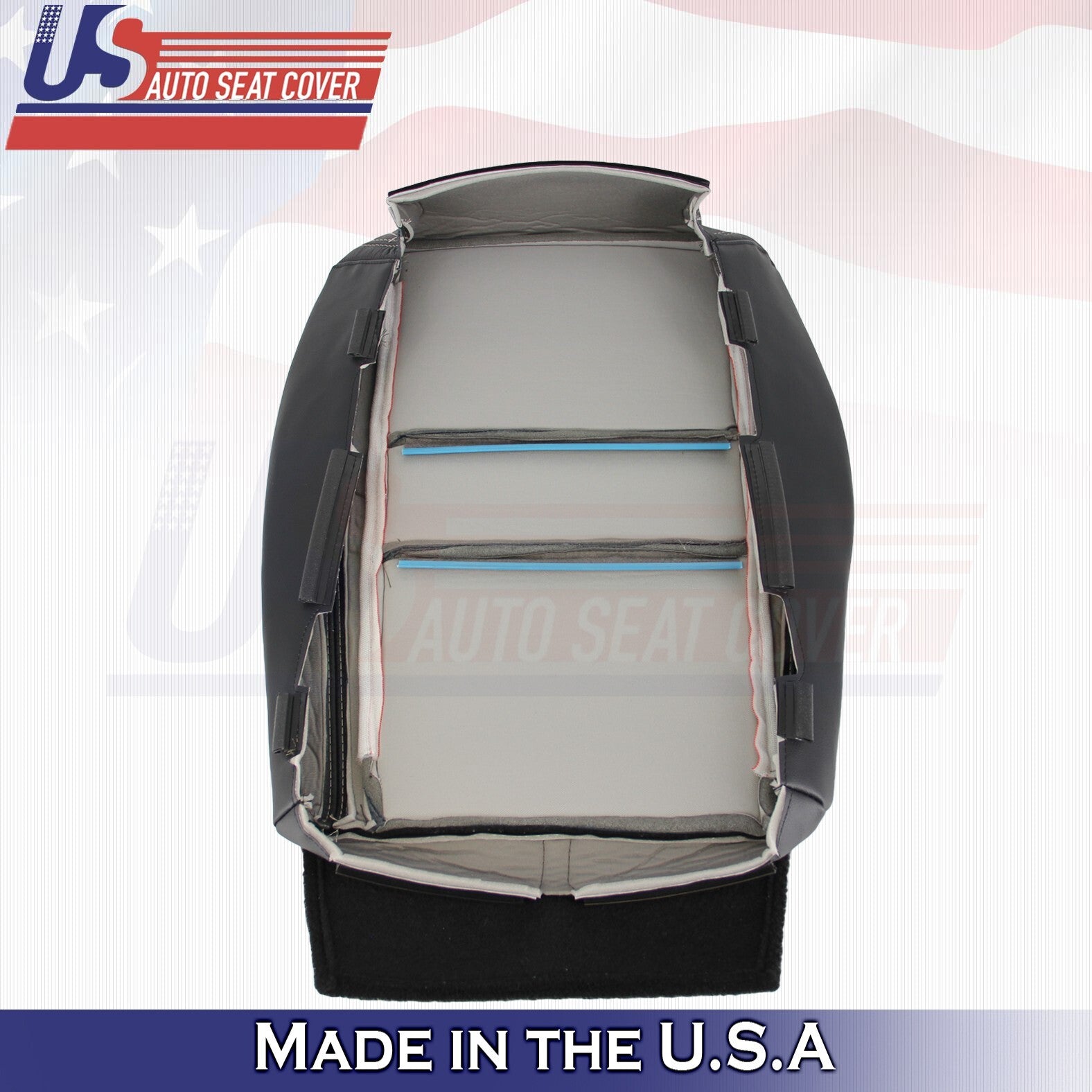 2015 For Jeep Grand Cherokee Limited Passenger Top & Bottom Leather Covers Black