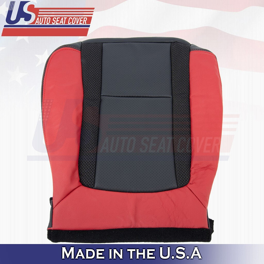 Passenger Bottom Seat Cover Black/ Brick Red 2014 Fits Ford F150 Raptor