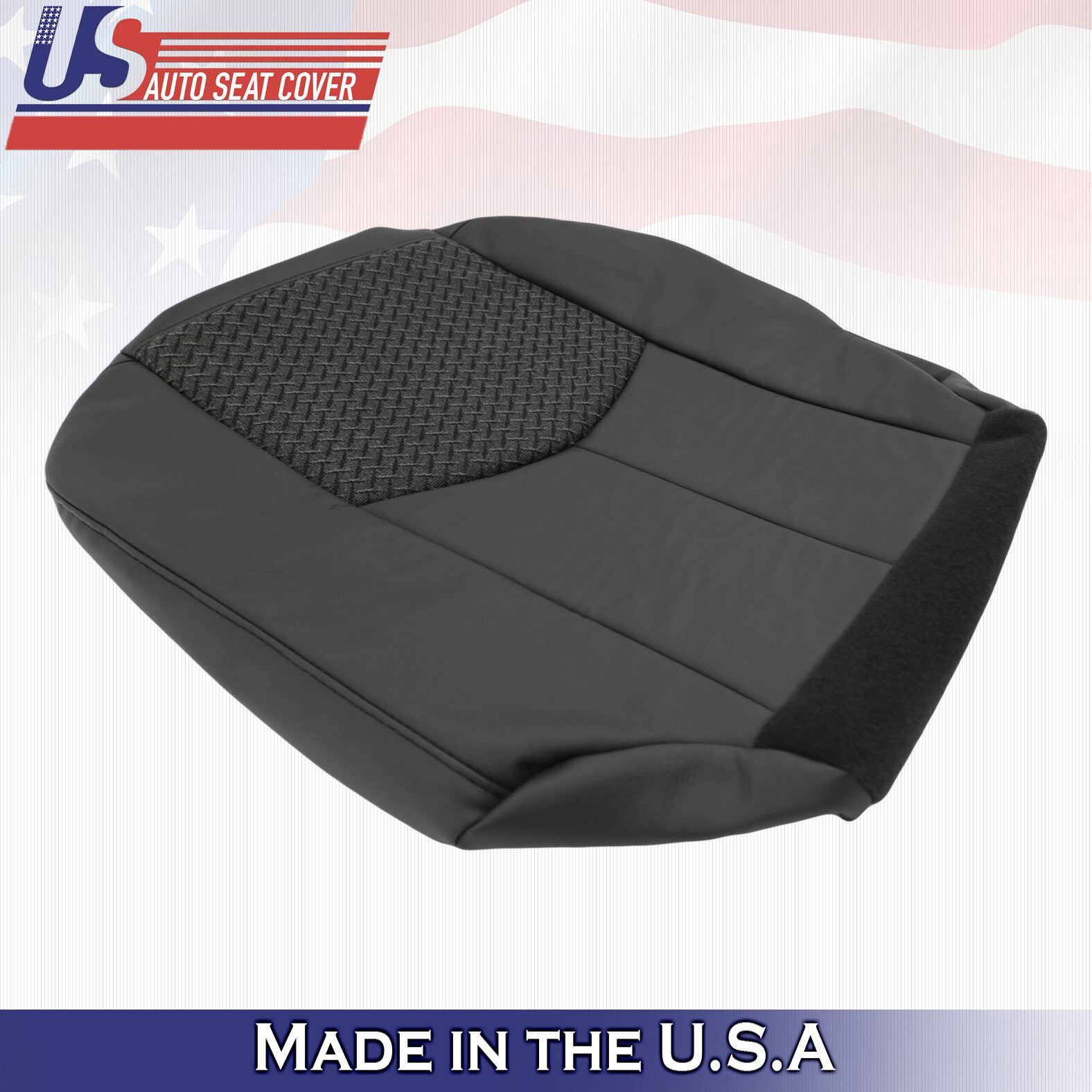 Chevy Avalanche 1500 2500 LT DRIVER Bottom Leather/Cloth Cover DK Gray 2003 2004