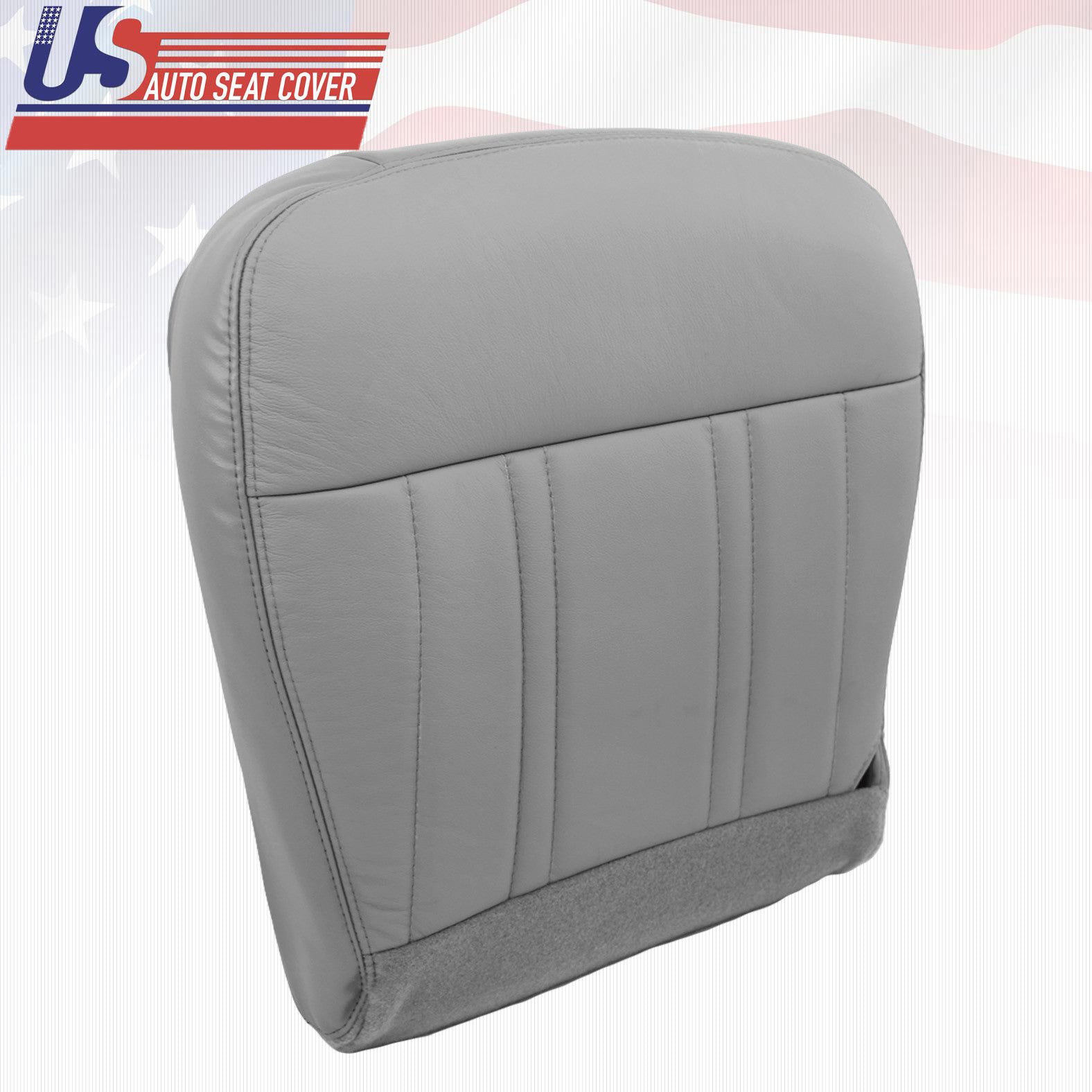 1998 Ford F-150 Lariat Driver Bottom Leather Seat Cover "Med Graphite Gray"