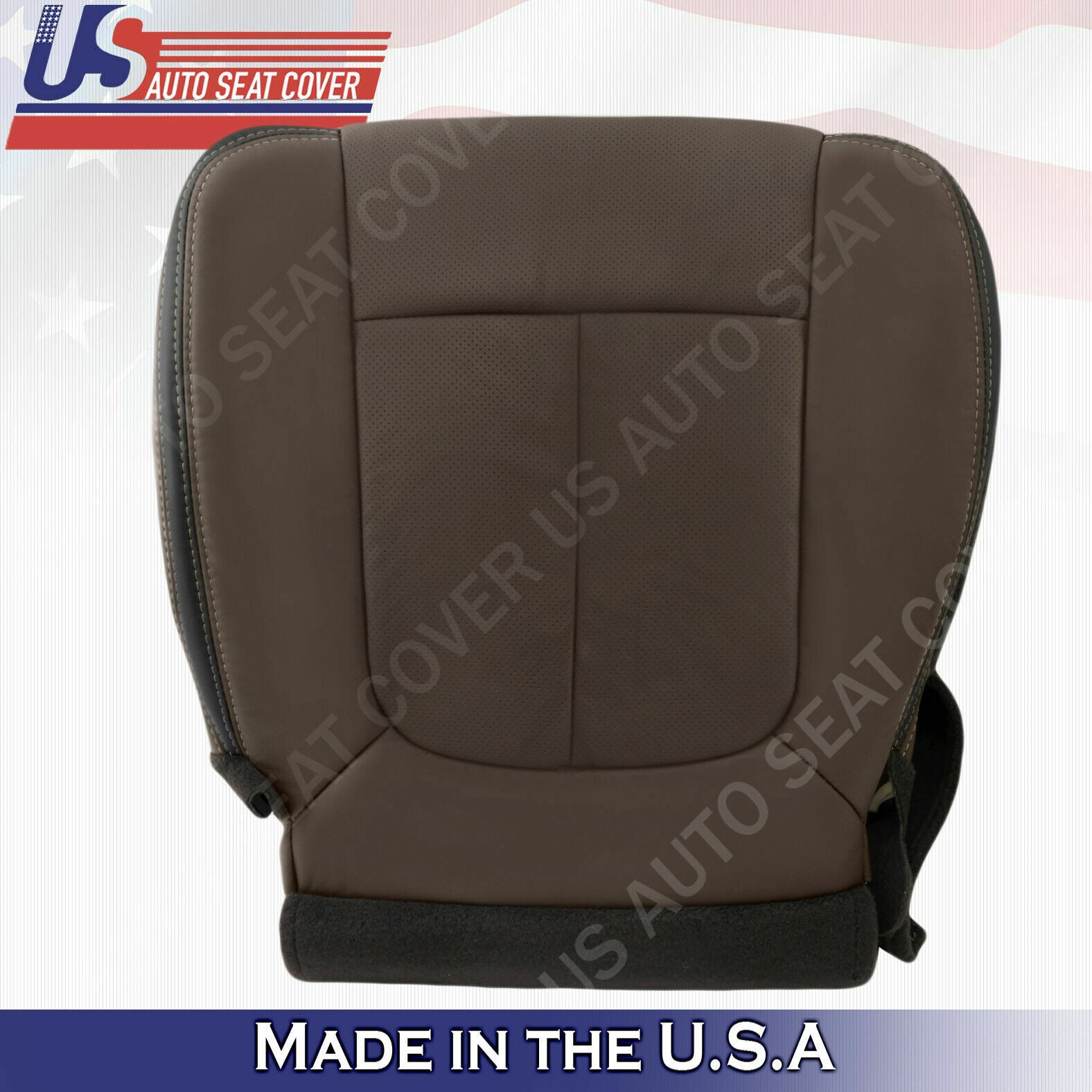 2009 to 2012 Fits For Ford F150 Platinum Front Seats Leather Covers Sienna Brown