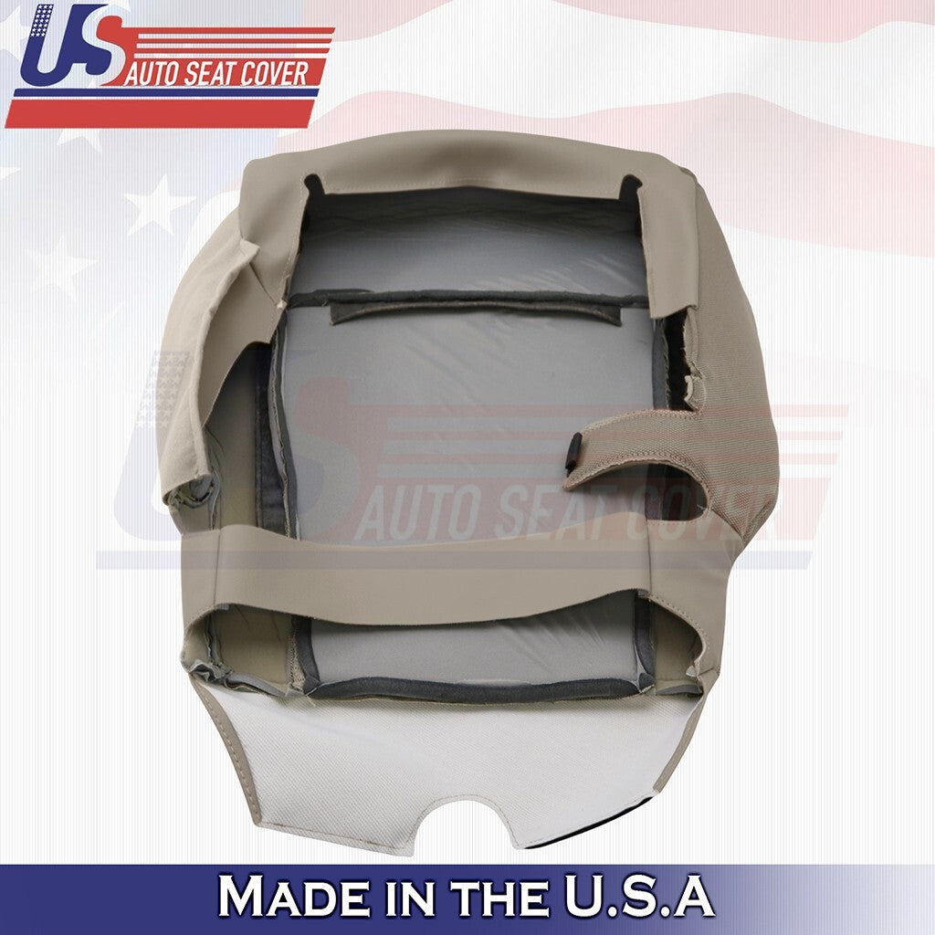 2015 to 2019 Fits Ford F150 Driver Bottom & Top Cloth Seat Cover Light Camel Tan