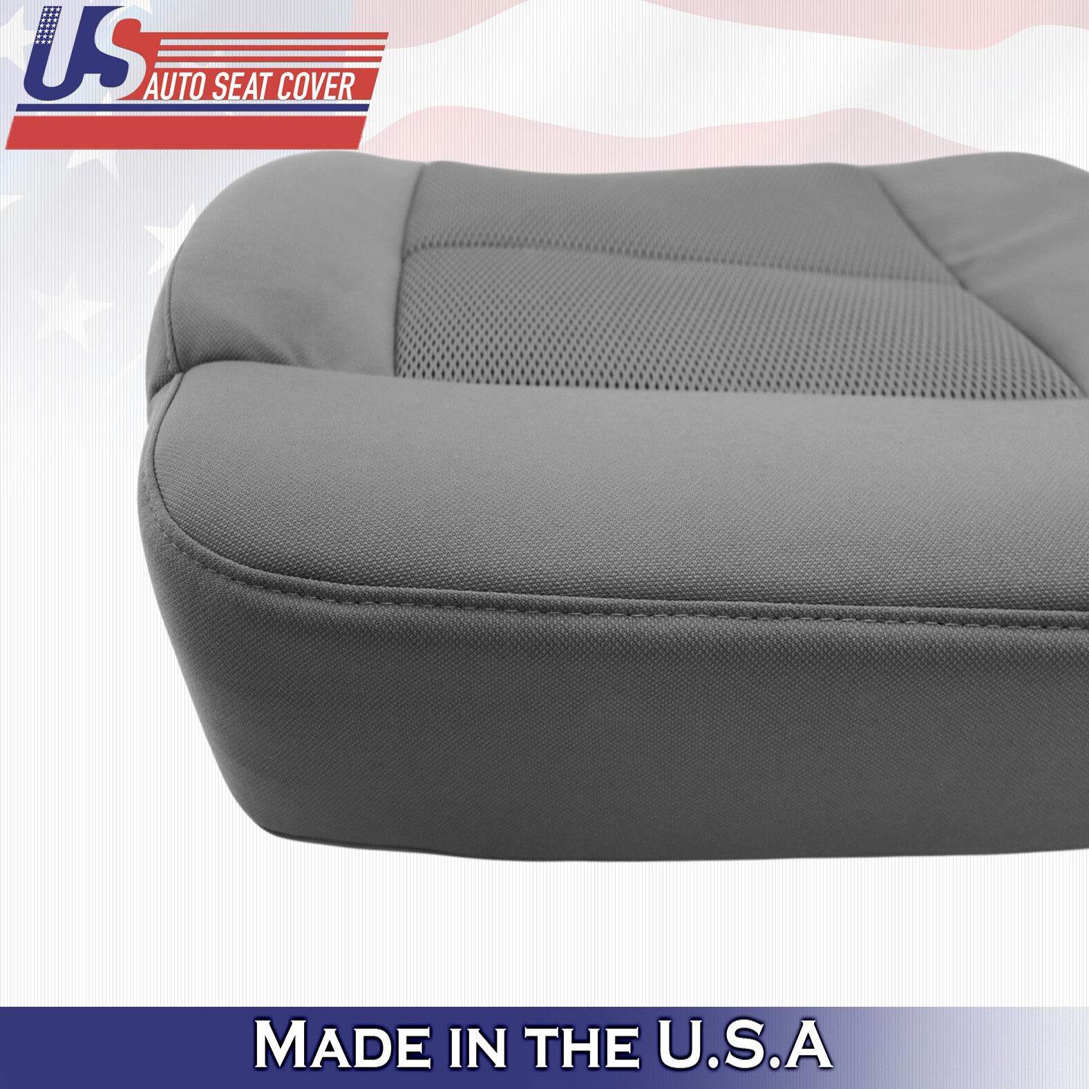 2004 to 2006 Fits Ford F150 Driver Bottom Cloth Seat Replacement Cover Gray