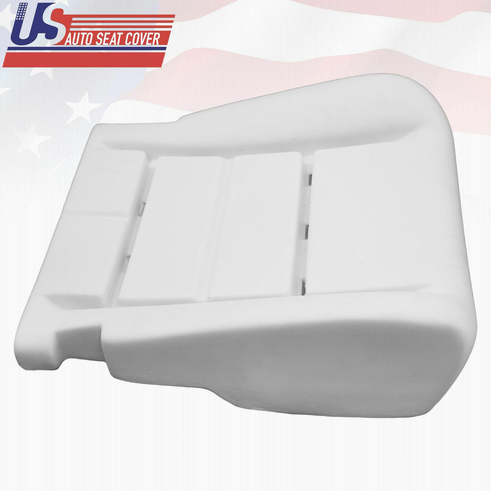 08'-09'-10' Ford F250 Driver Bottom Leather Seat Cover and Foam Seat Cushion-Blk