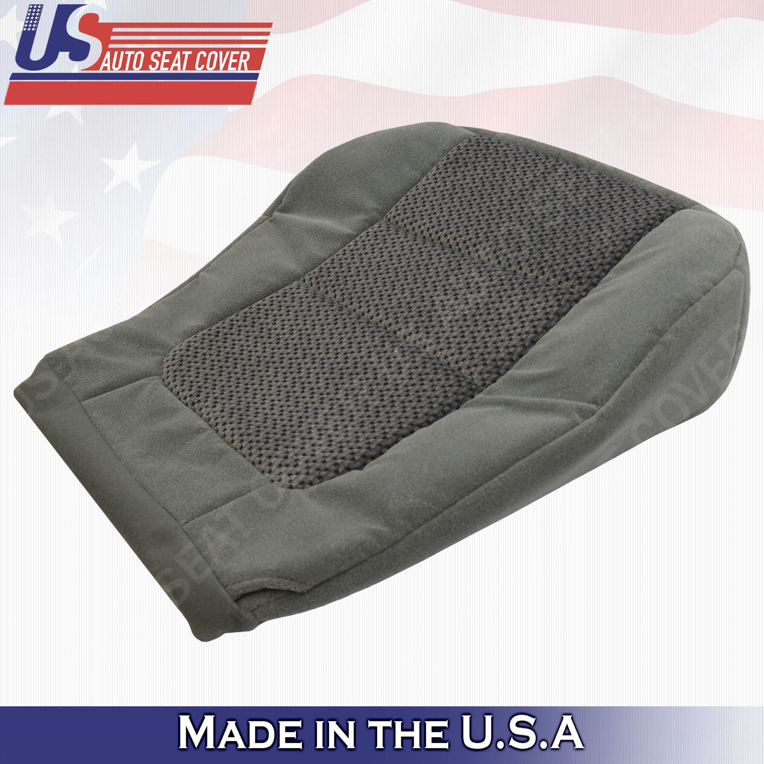 2001 Ford F250 F-350 F-450 XLT Driver Bottom Cloth Seat Cover Med. Graphite Gray