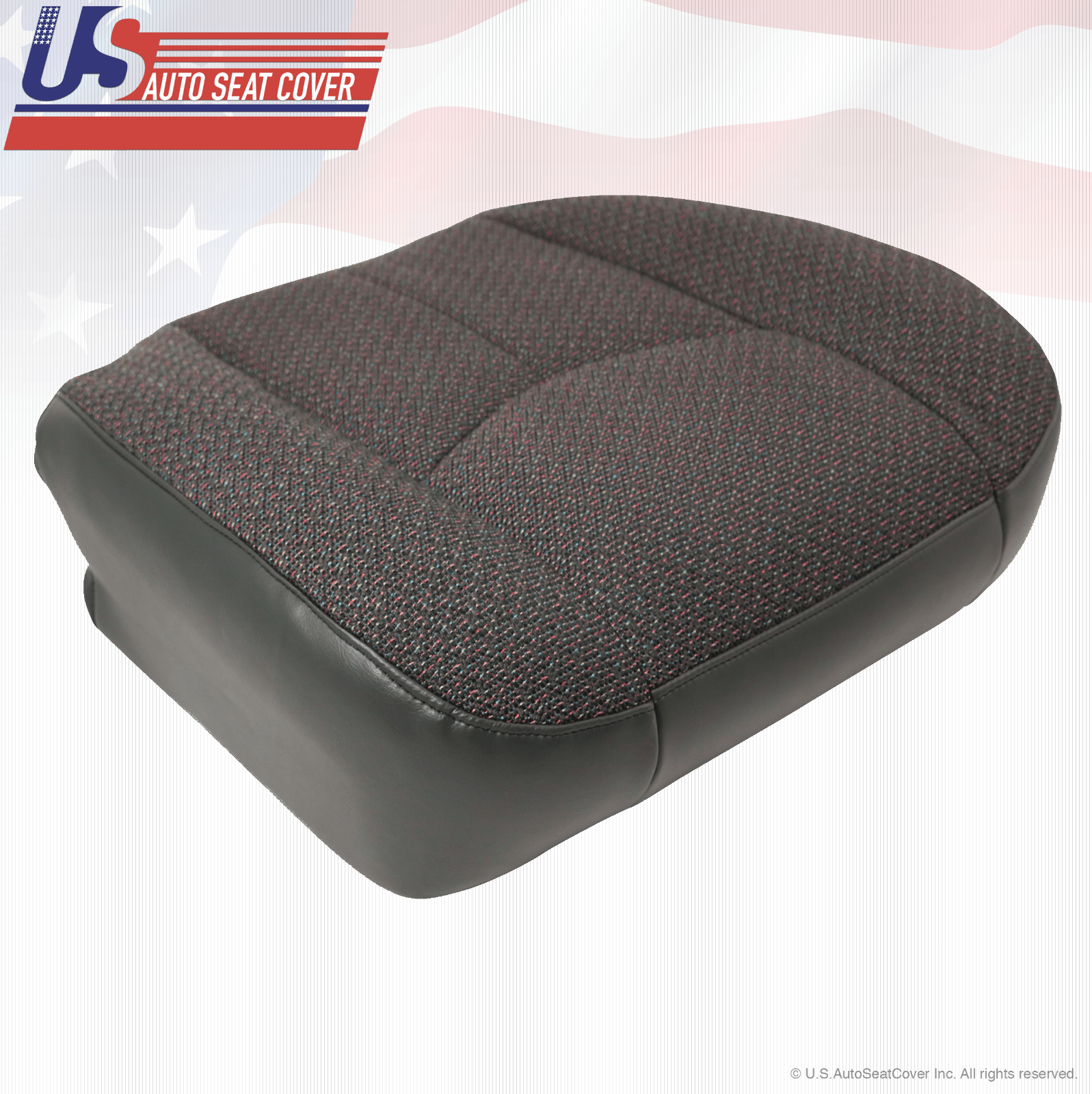 2003 2004 GMC Sierra 3500 Driver & Passenger Bottom Dark-Gray Cloth Upholstery