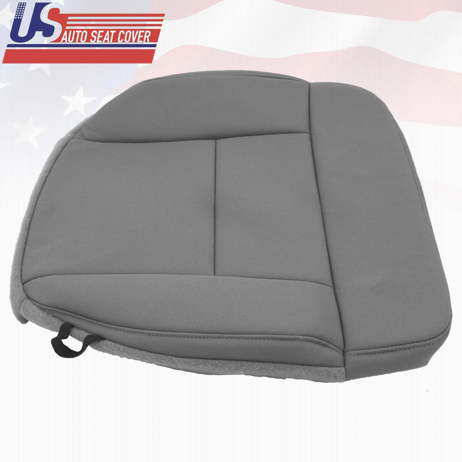 2004 Ford F150 Lariat Driver Side Bottom Replacement Cloth Seat Cover FLINT GRAY