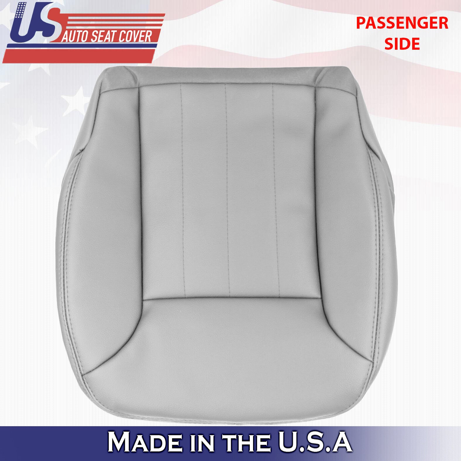 2006-2008 For Mercedes Benz ML500 ML550 Passenger Bottom Leather Seat Cover Gray