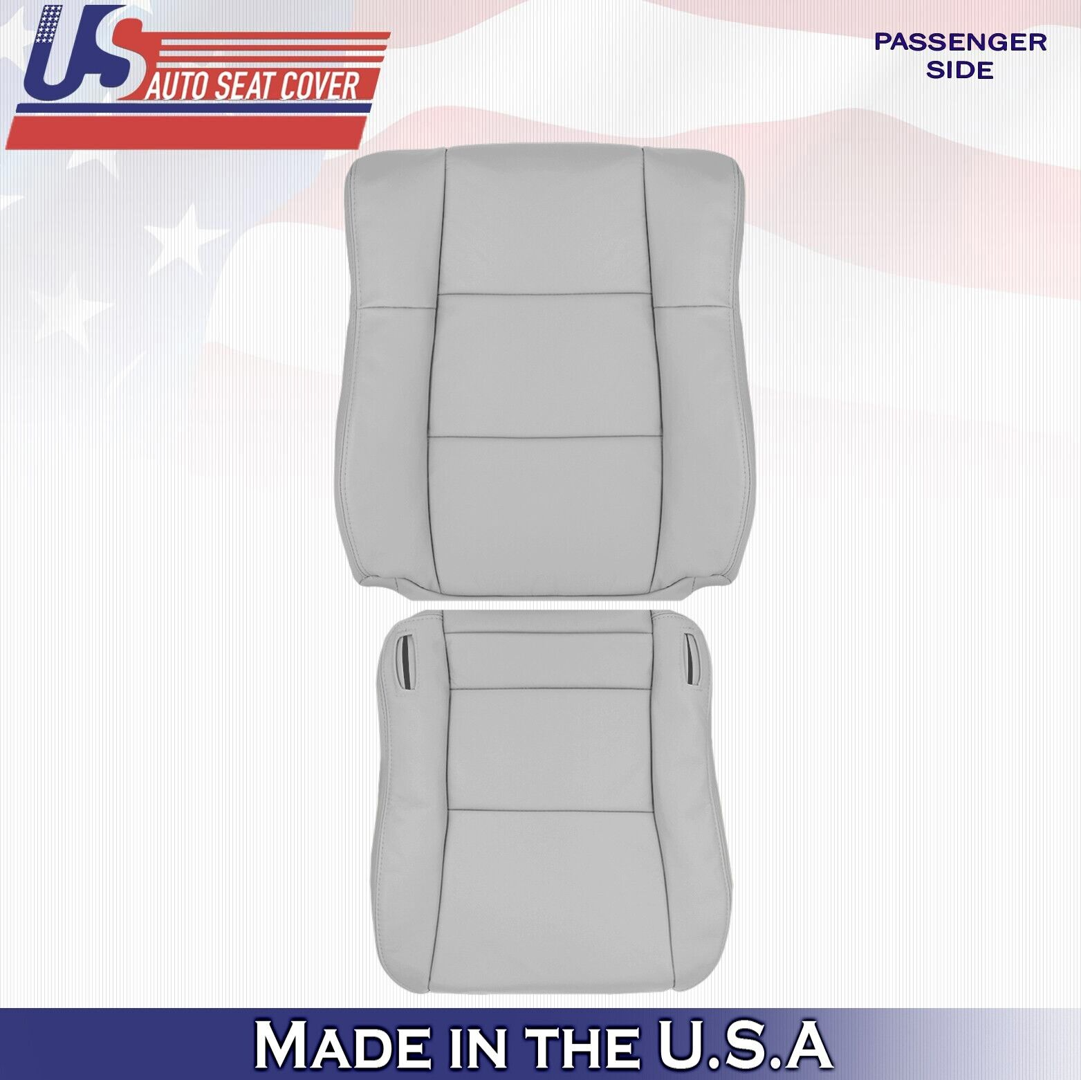 2000 2001 For Lexus ES300 Passenger Top & Bottom Leather Seat Covers Sage