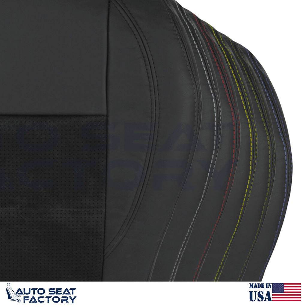 Replacement Black Seat Cover Fits 2006 - 2010 Dodge Charger RT Front Bottoms