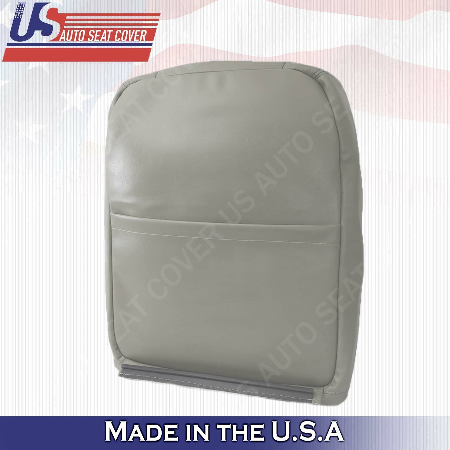1994 1995 1996 For Chevy Impala Passenger Top Synthetic Leather Seat Cover Gray
