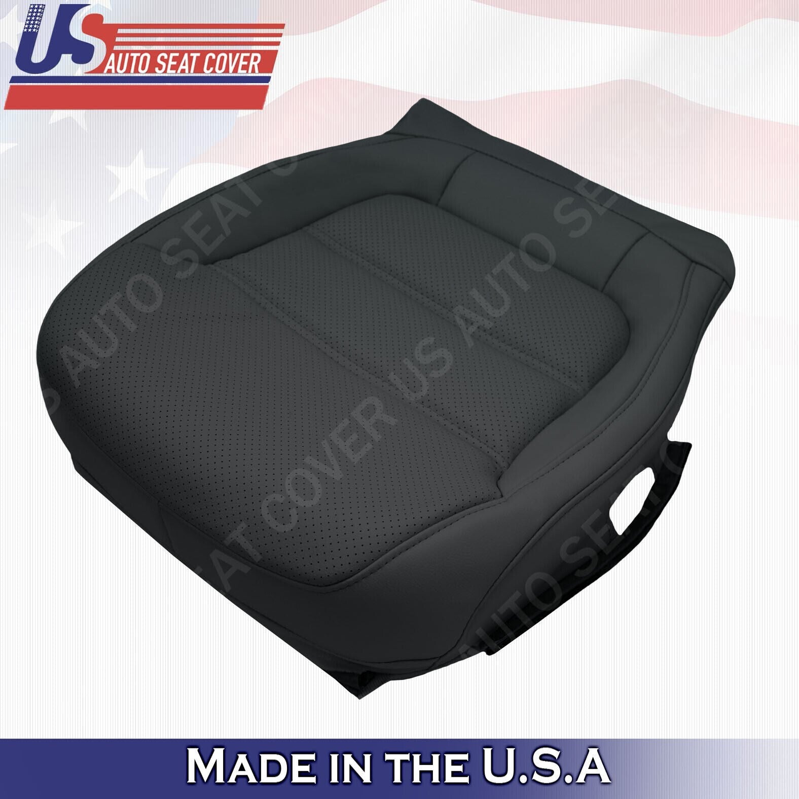 2011-2017 Fits Volkswagen Jetta Passenger Bottom Leather Seat Cover Black
