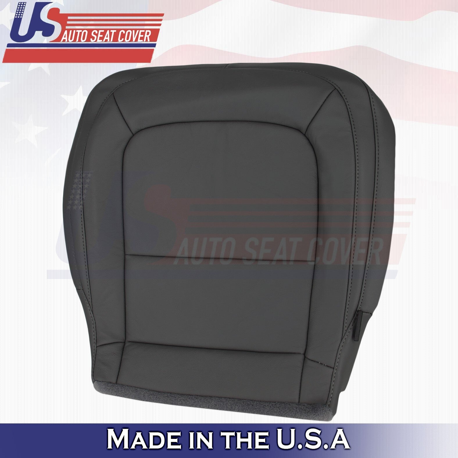 2015 to 2022 For Chevy Colorado Driver Side Bottom Leather Seat Cover Black