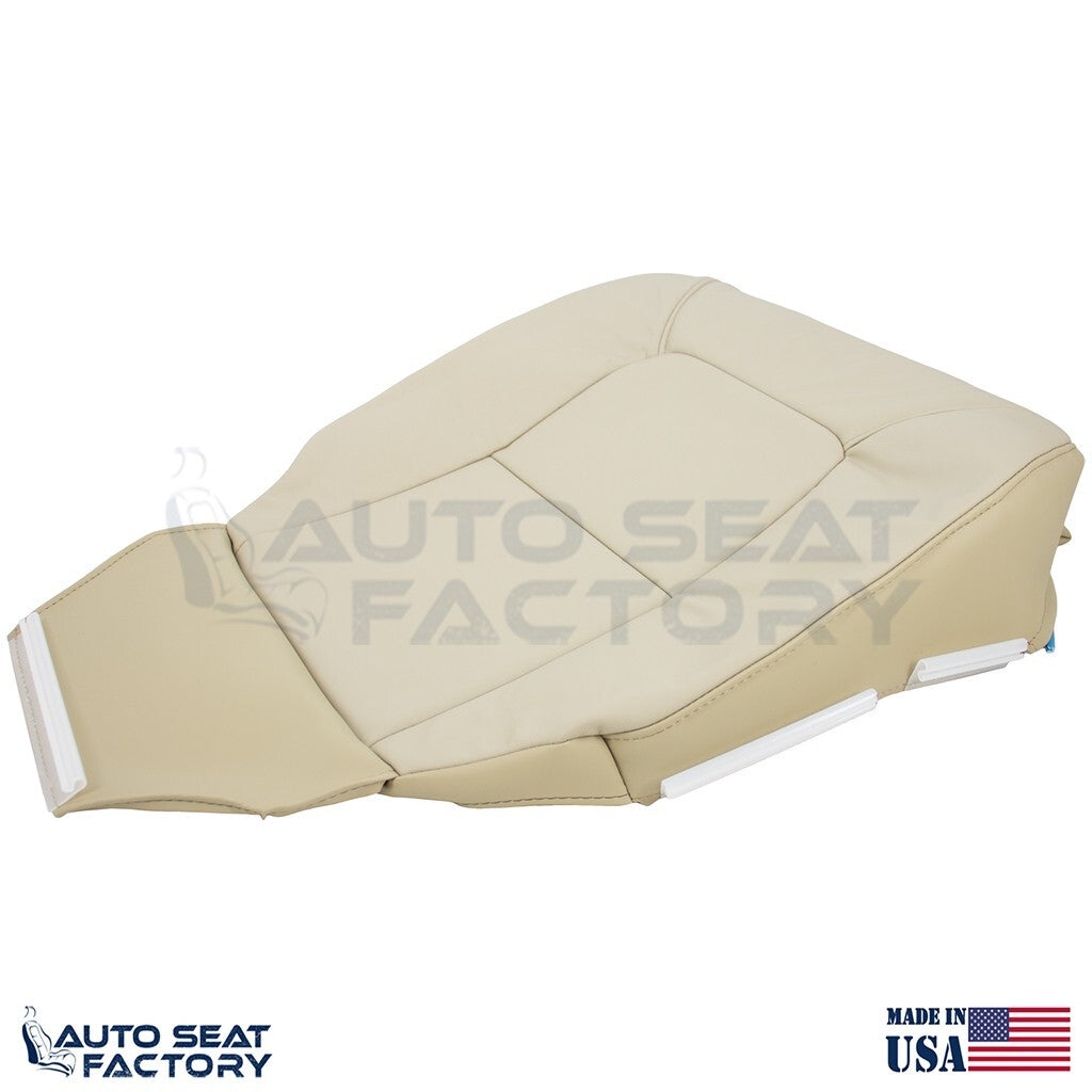 Replacement Fits 2007 - 2016 Volvo S80 Driver Side Bottom Tan Leather Seat Cover