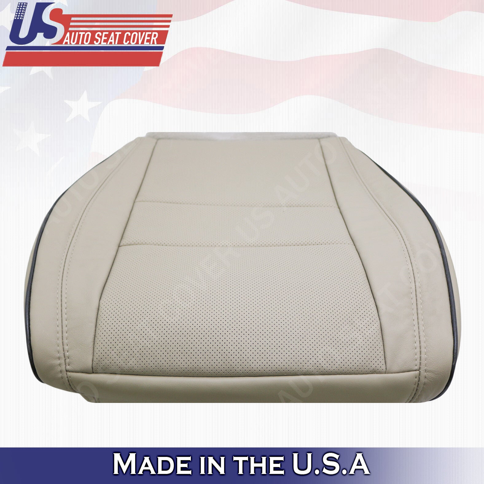 2011 to 2020 DRIVER Bottom Leather Cover in Tan For Jeep Grand Cherokee Overland