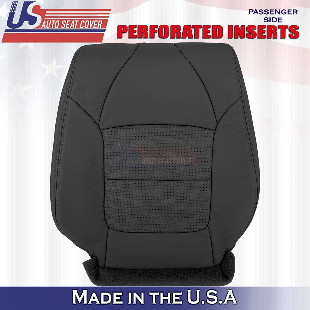 2002 2003 Compatible with Acura TL Type S Passenger Top Leather Seat Cover Black