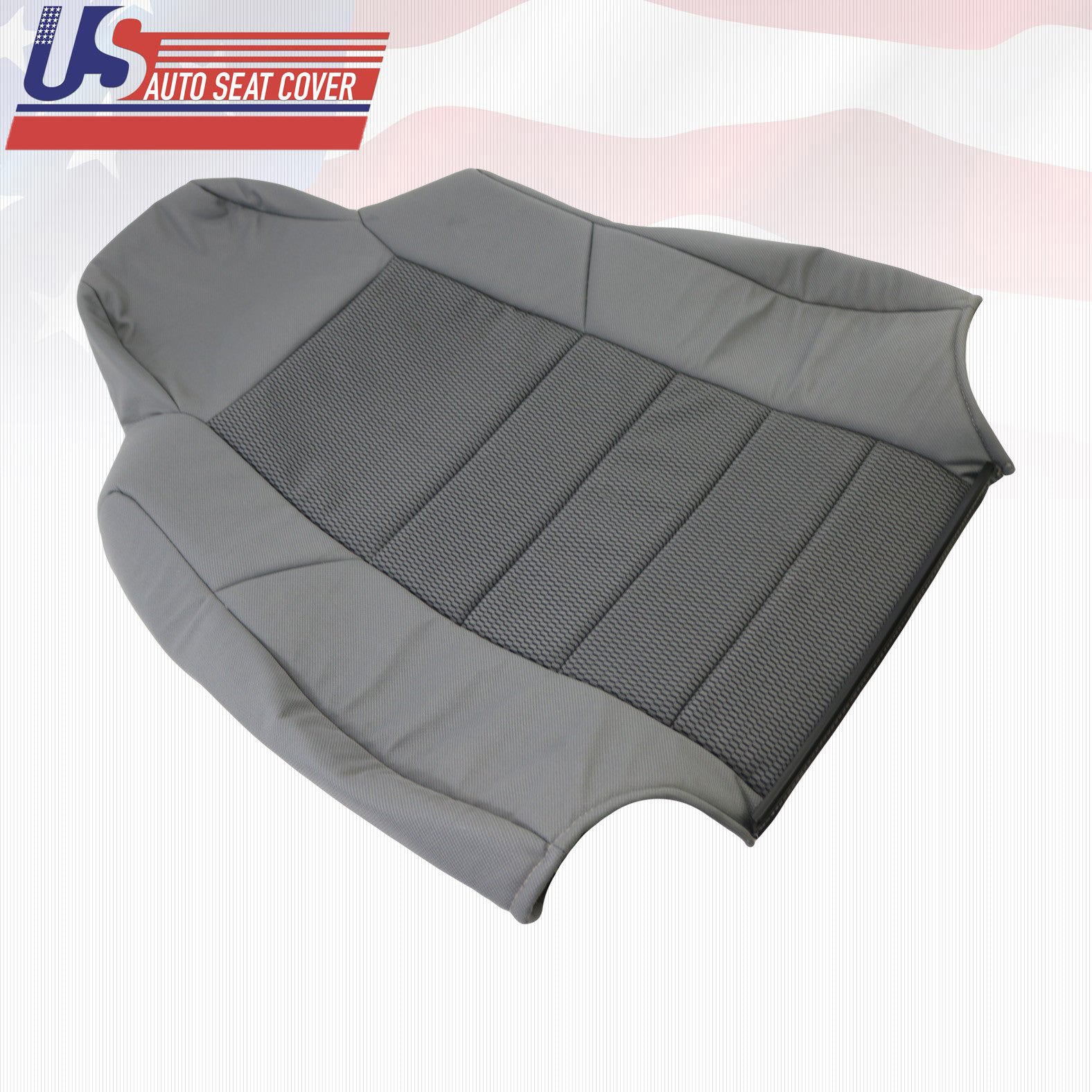 2003 2004 2005 Ford F250 F350 Driver Top & Bottom Cloth Seat Cover Med Flint Gry