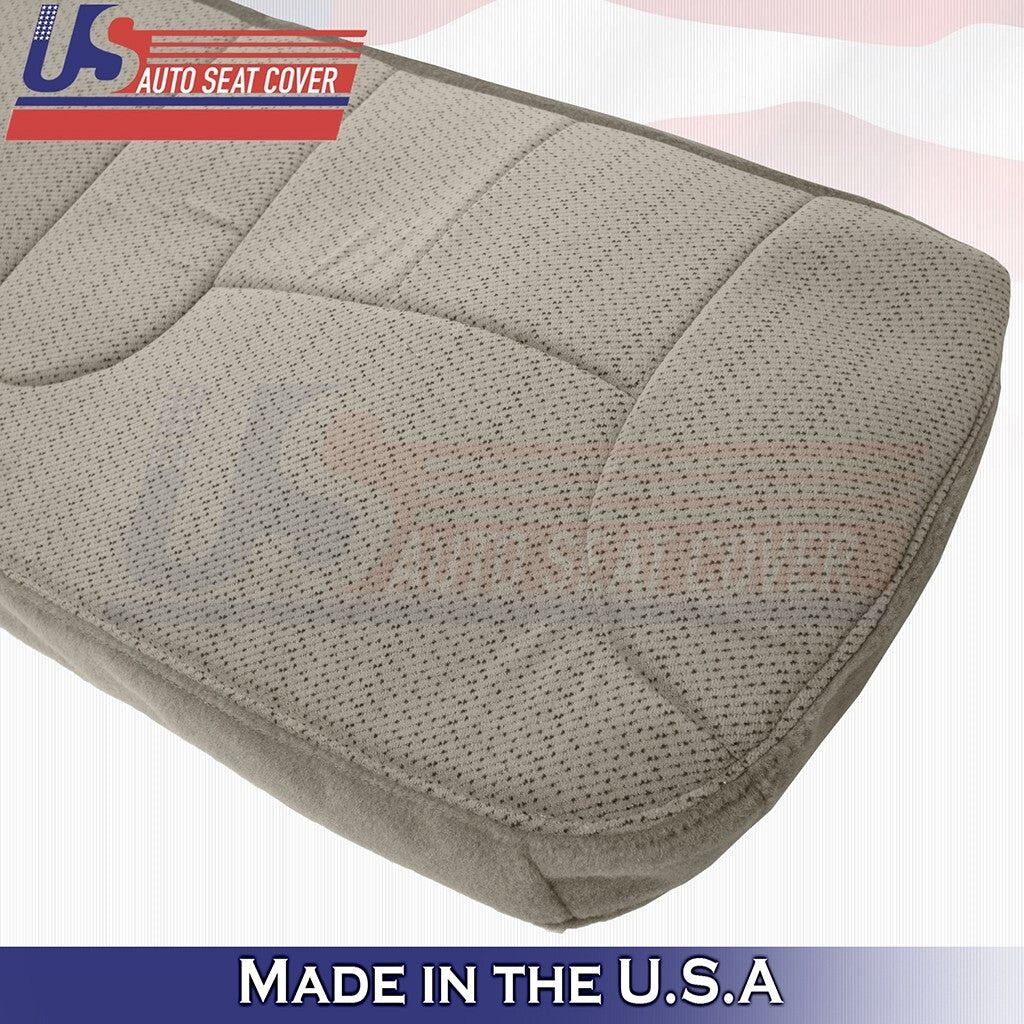 1995 to 2000 Fits GMC Sierra 1500 2500 Rear Bench Bottom & Top Cloth Cover Tan
