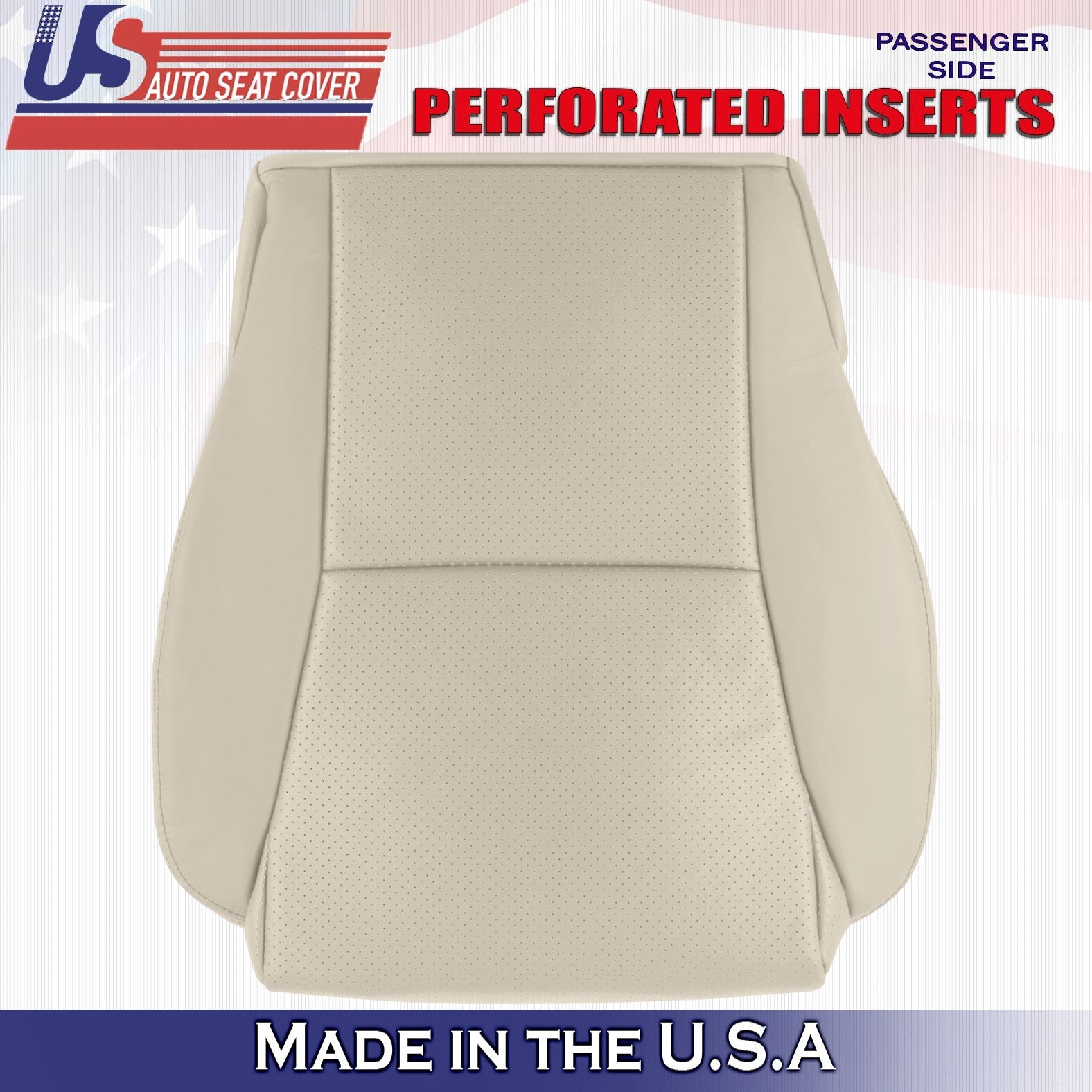 2007 For Toyota Solara Convertible Driver & Passenger Bottom Leather Covers Tan