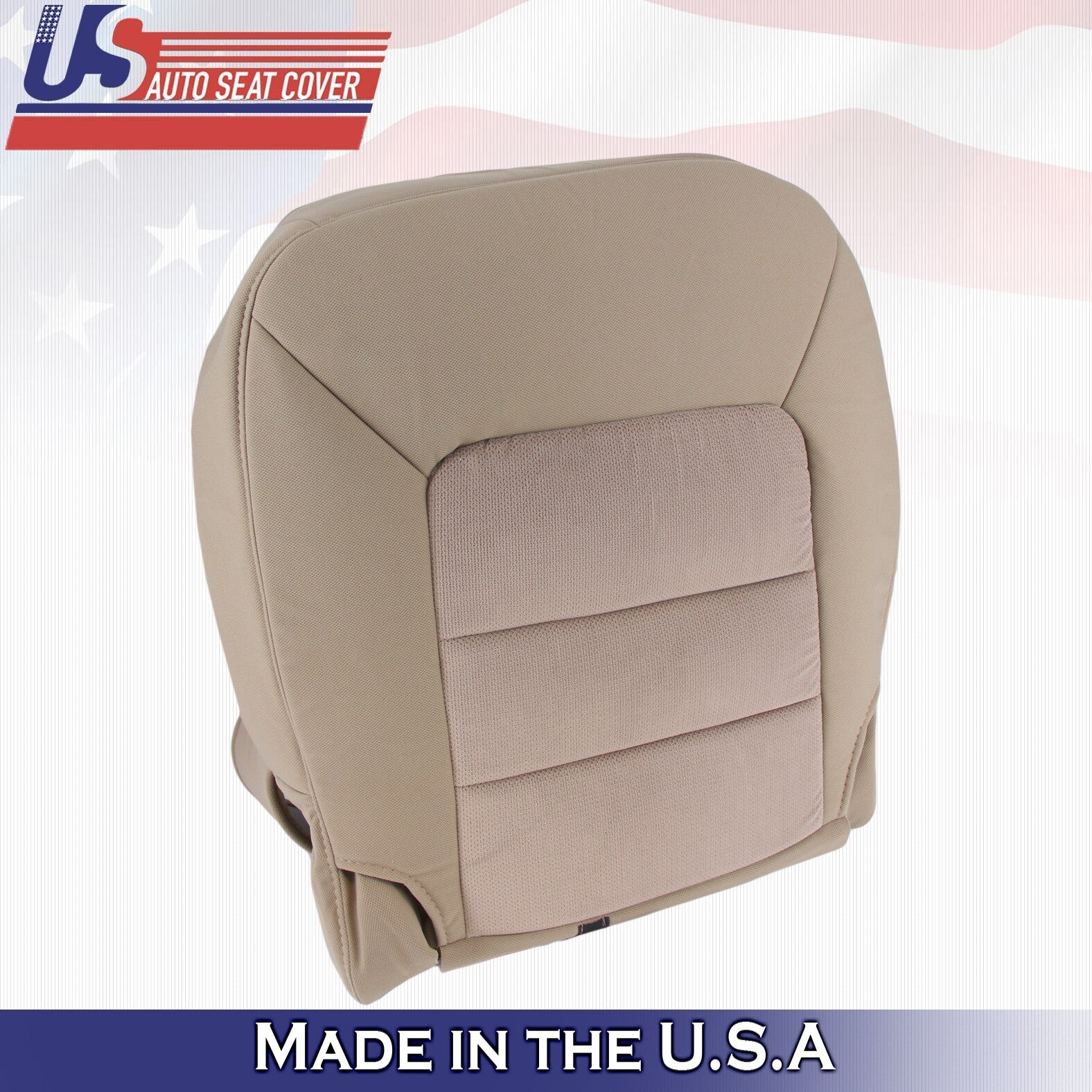 2003 2004 For Ford Expedition XLT Front Driver Side Bottom Cloth Seat Cover Tan
