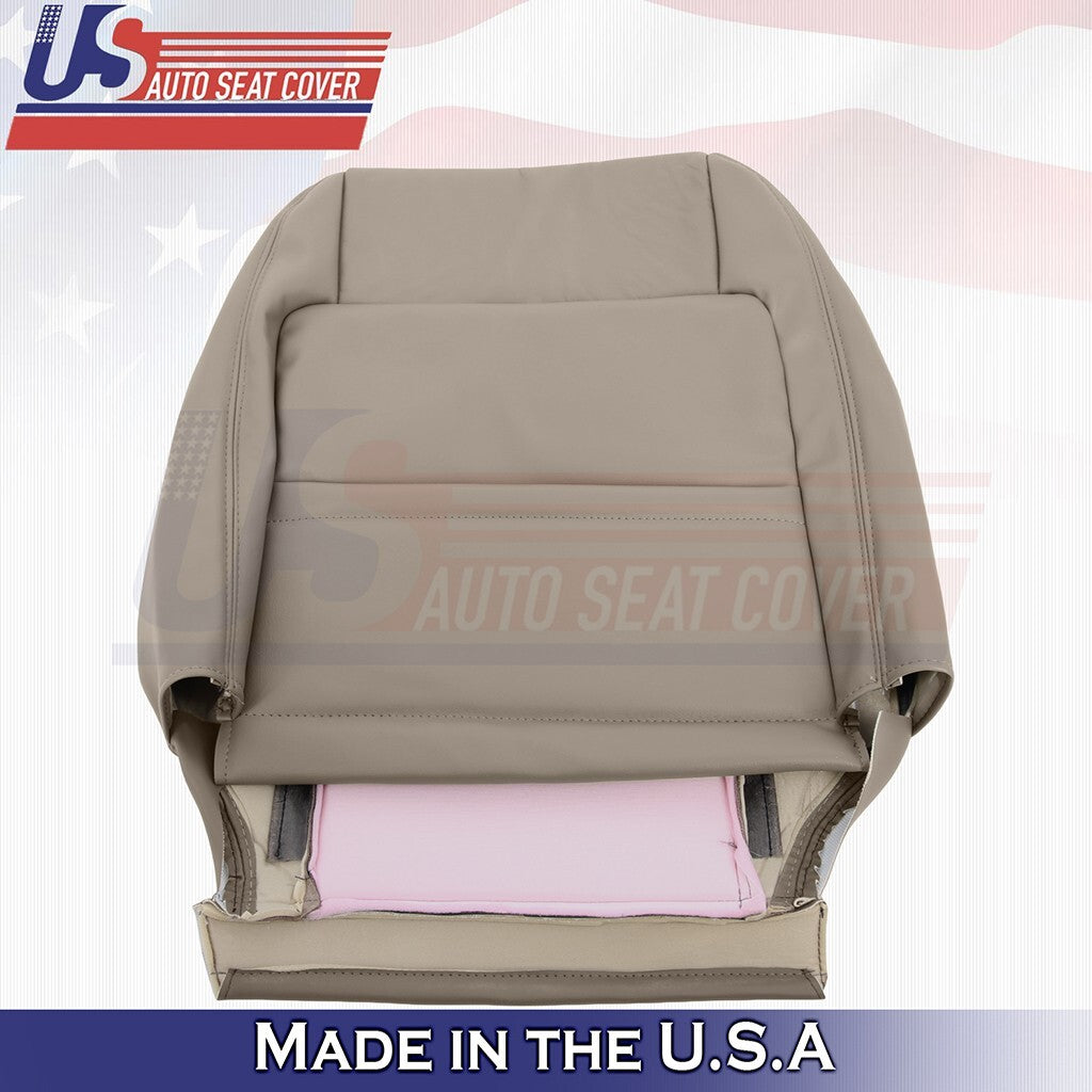 2002-2006 Fits Toyota Camry Driver & Passenger Tops Leather Seat Cover Tan