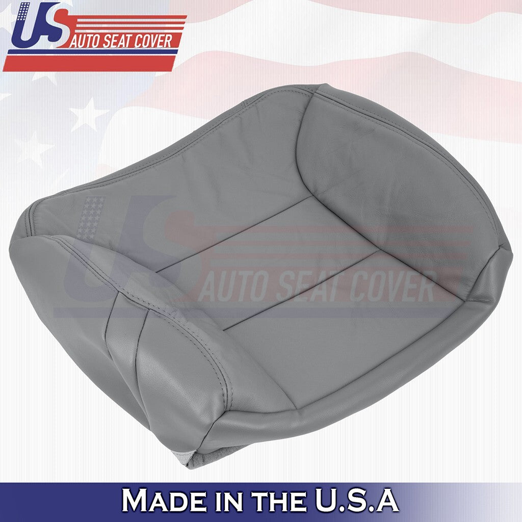1995 to 1999 Fits GMC Yukon 2nd Row Passenger Bottom Leather Seat Cover Gray
