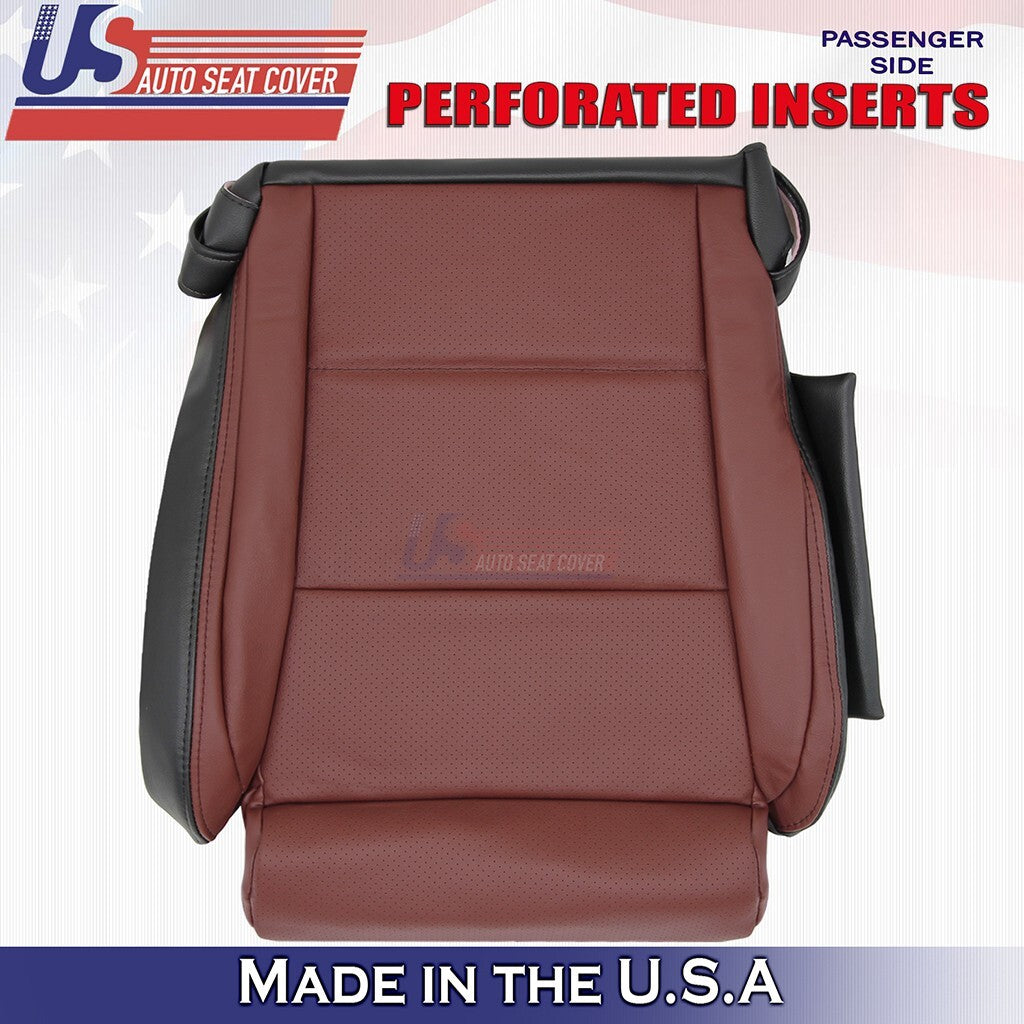 2013-2016 Fits Lexus GS350 F-Sport Driver &Passenger Bottoms Leather Cover Red
