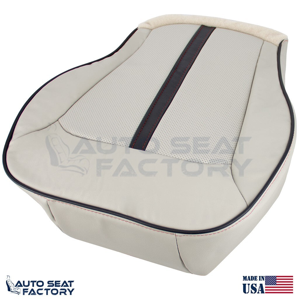 2011 -2015 Fits Lincoln MKX RIGHT Bottom Ceramic/black Vinyl Seat Cover, Perf
