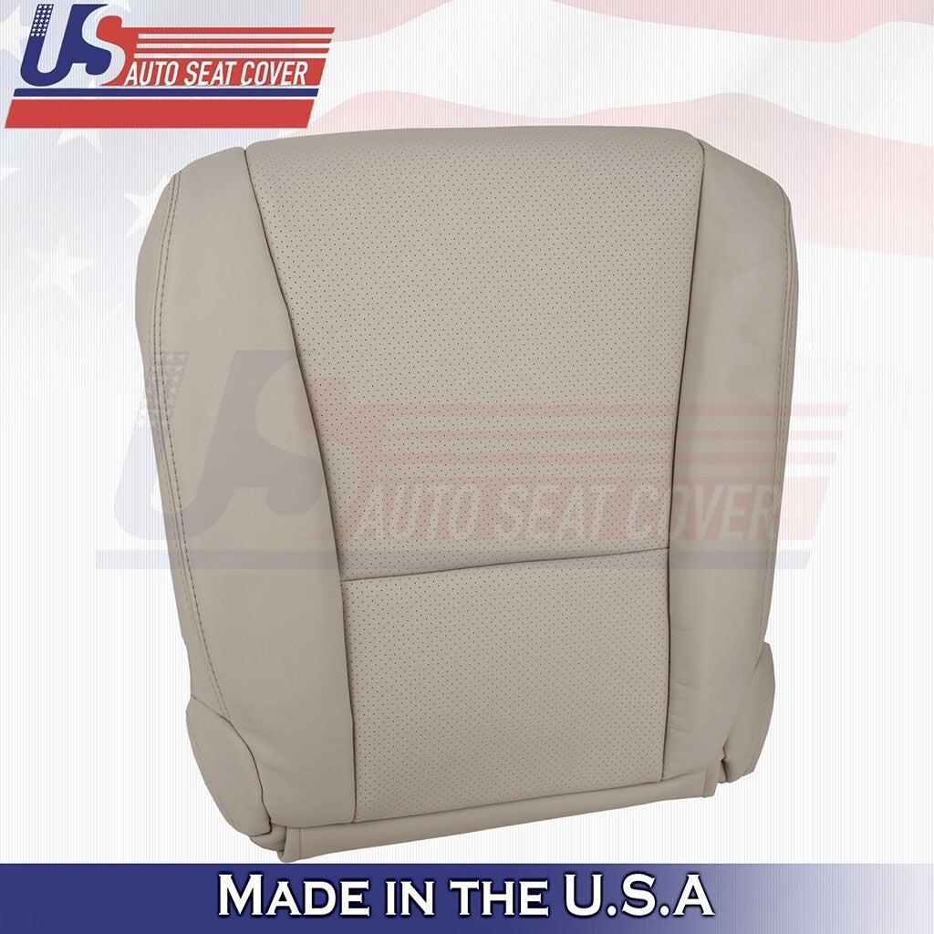 2007 to 2012 For Lexus LS460 Driver Bottom-Top Perf Leather Cover Cashmere Tan