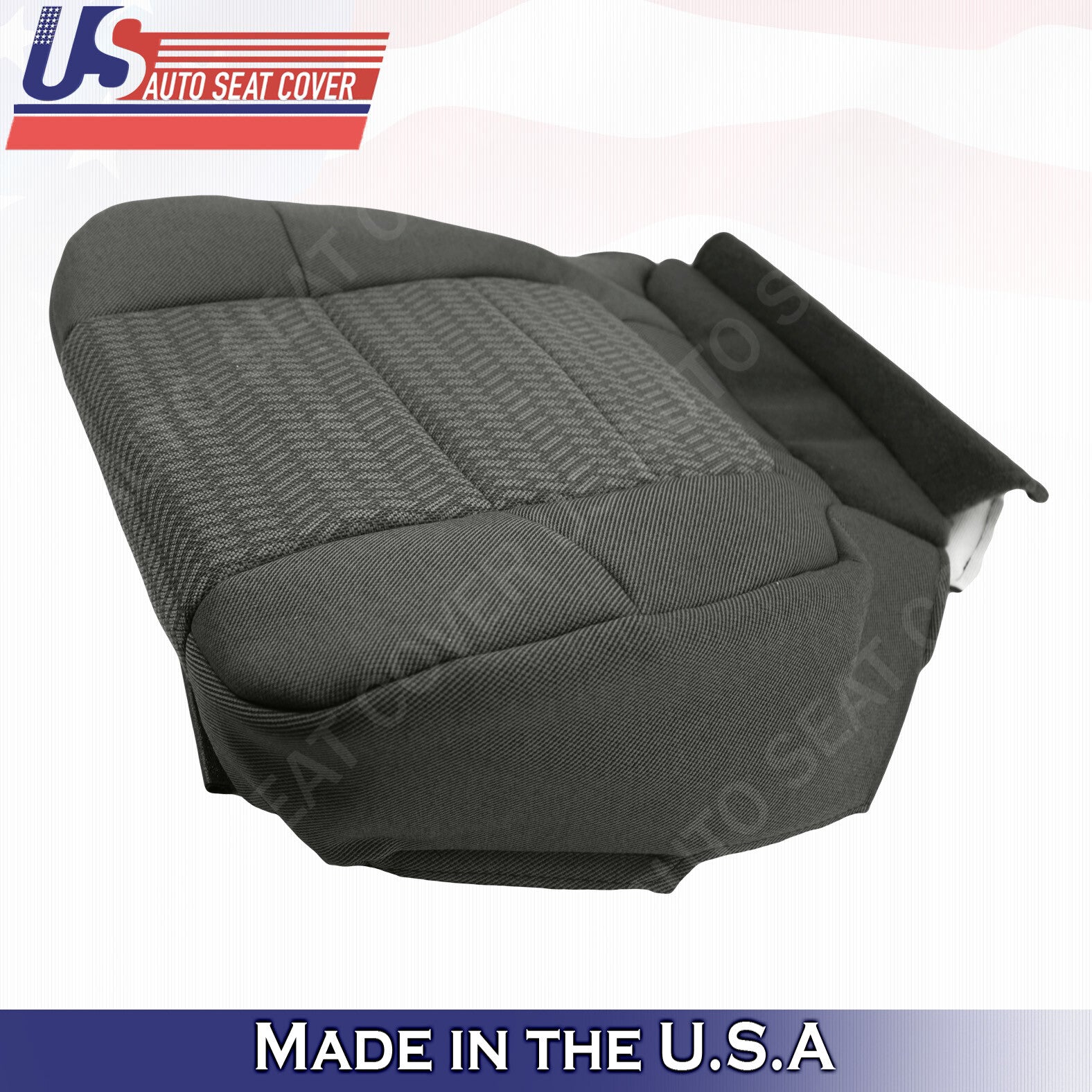 2001 2002 Ford F150 Quad Cab X-Cab Driver Bottom Cloth Dark Gray Seat Cover