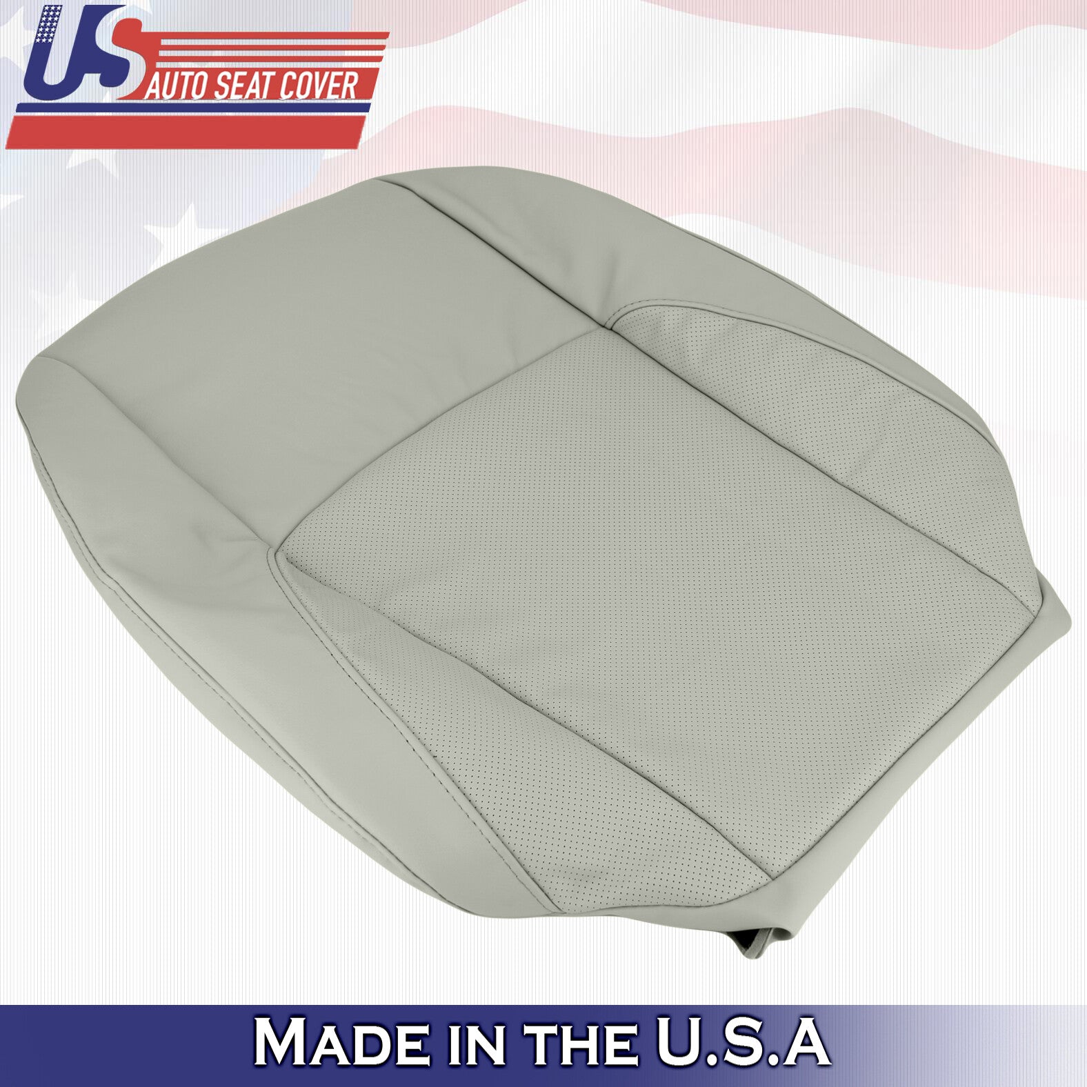 2010 2011 2012 Driver's Upper Seat Cover Leather Gray For Lexus ES350 Perforated