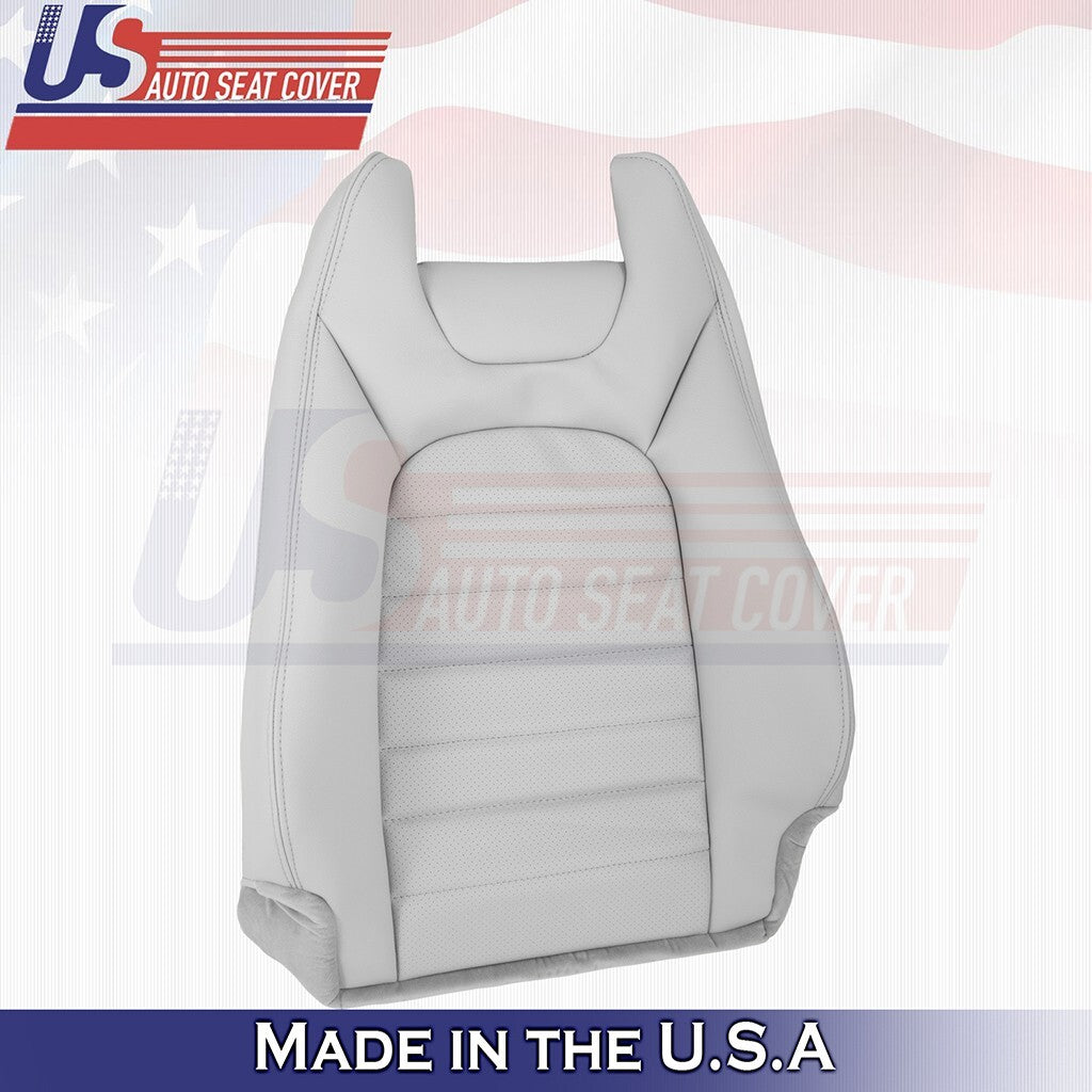 2015 to 2021 Fits Mercedes Benz C300 Coupe Driver Top Vinyl Seat Cover Gray