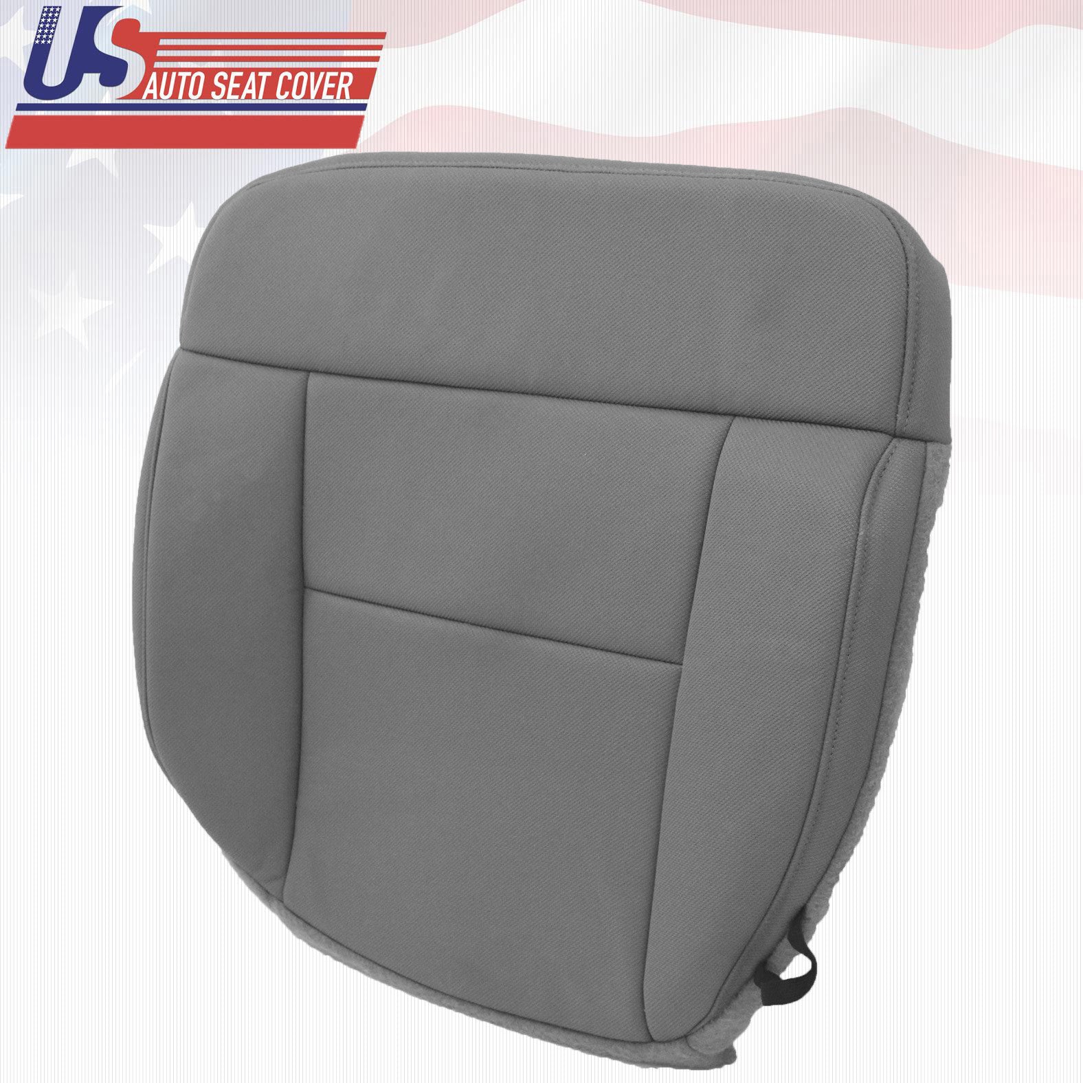 2004 Ford F150 Lariat Driver Side Bottom Replacement Cloth Seat Cover FLINT GRAY