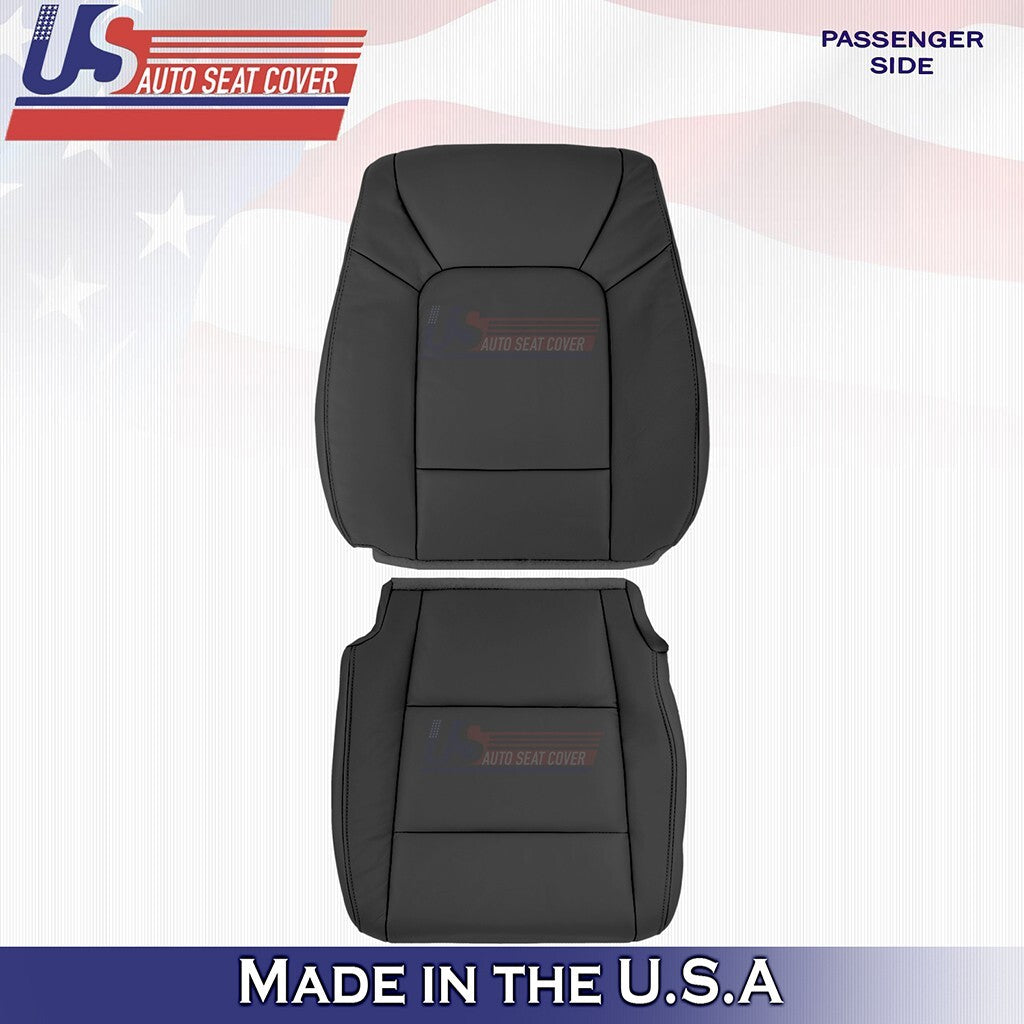 Passenger Bottom & Top Leather Cover Black 2009 2010 2011 Fits Honda Pilot