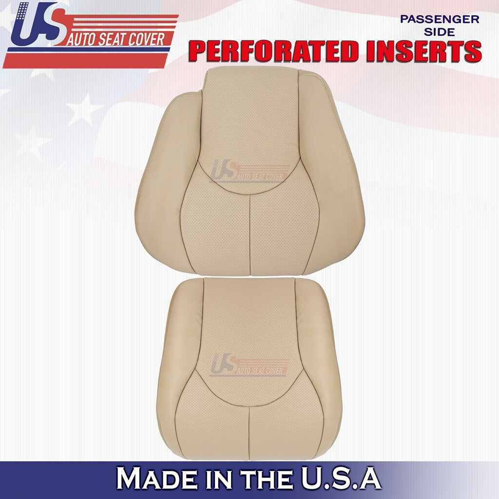 1996 to 2002 Fits Mercedes Benz SL320 Front Set Bottoms &Tops Leather Cover Tan