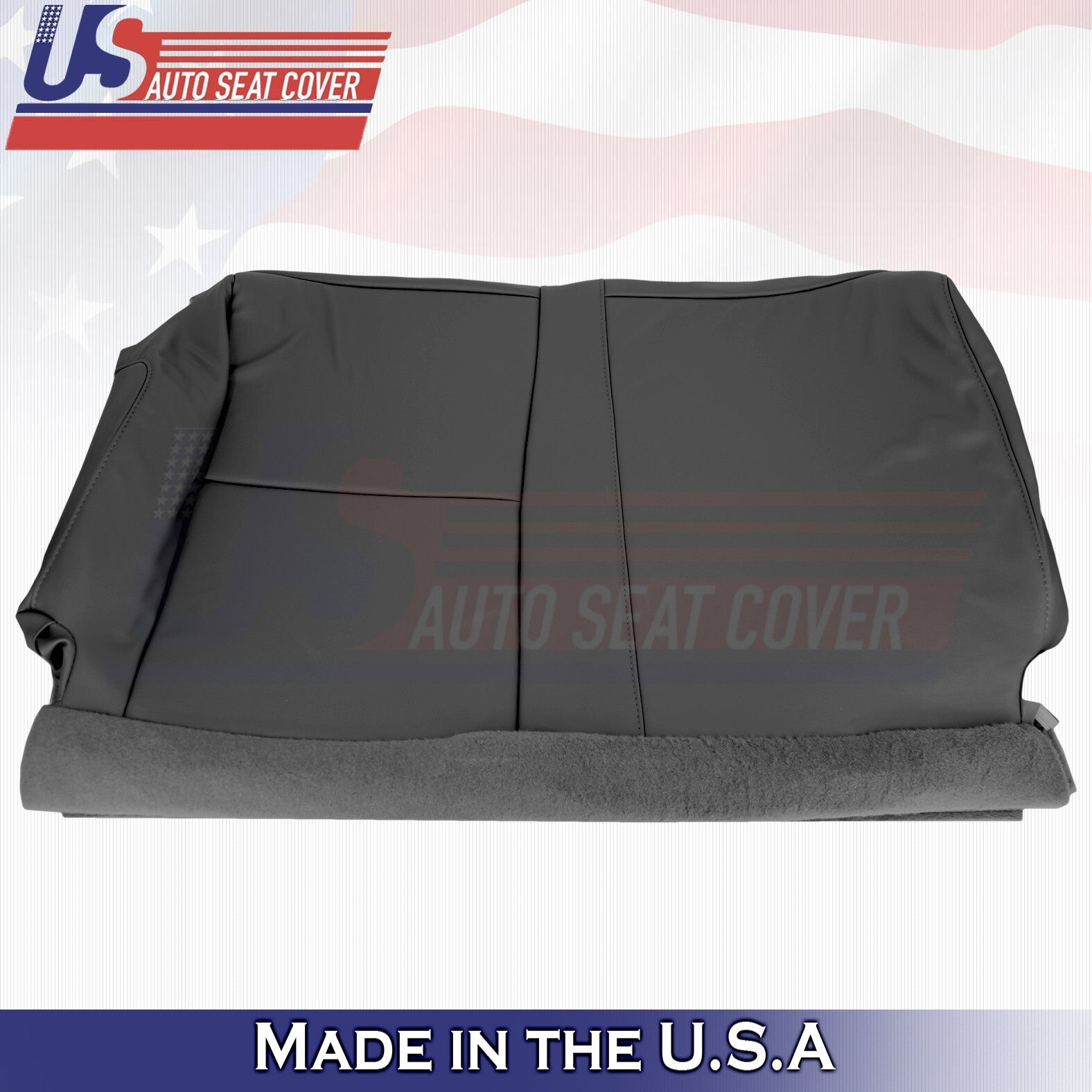2007-2010 Fits Toyota Tundra Rear Driver & Passenger Bottoms Leather Cover Gray