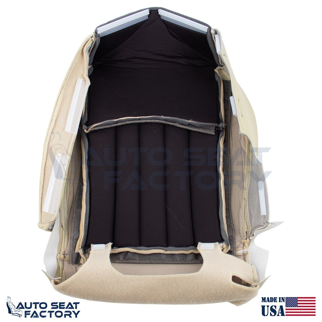 2014 - 2017 Fits Infiniti QX50 Driver Top & Bottom Wheat Leather Seat Covers