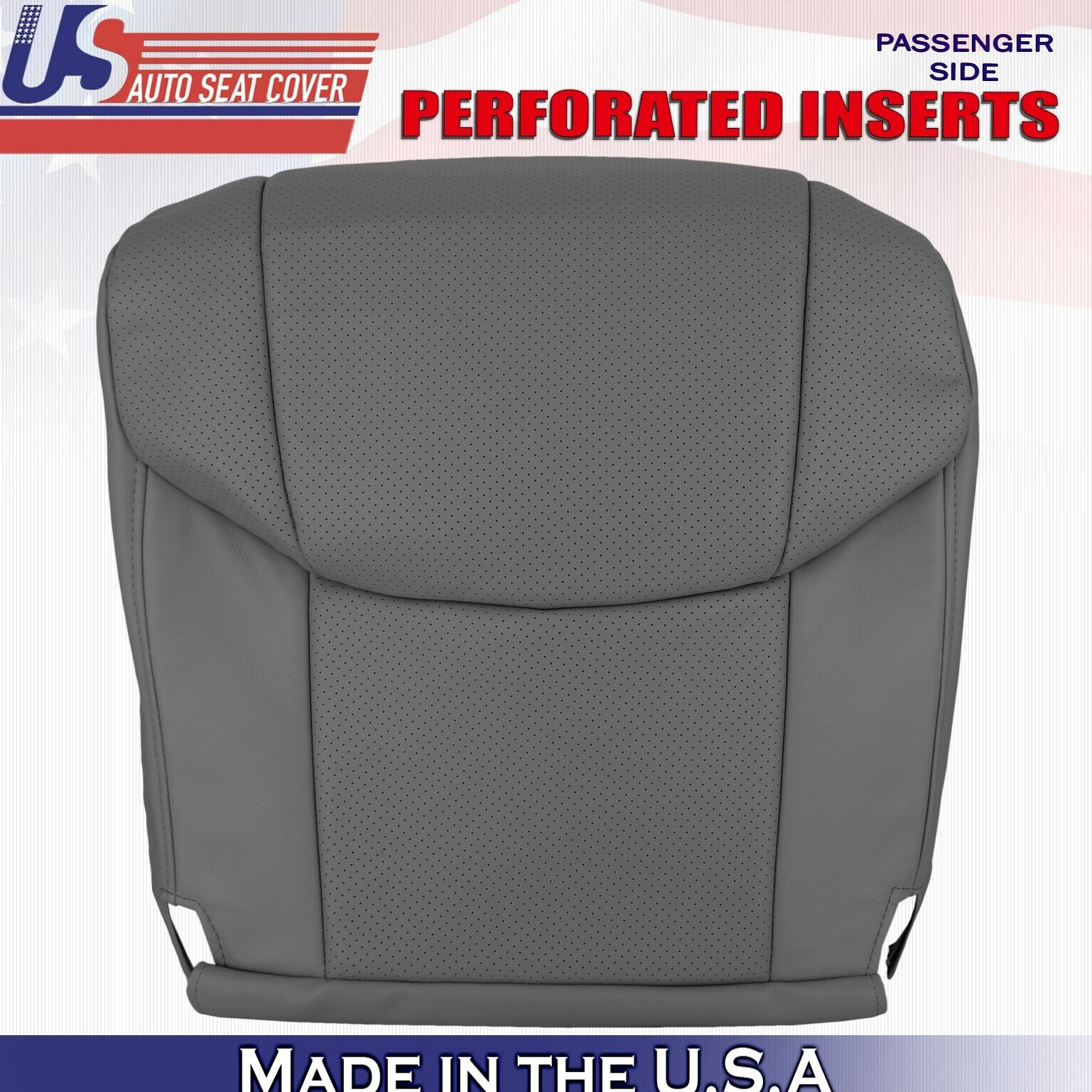 2009 2010 For Toyota Avalon Passenger Bottom Perforated Leather Cover Graphite