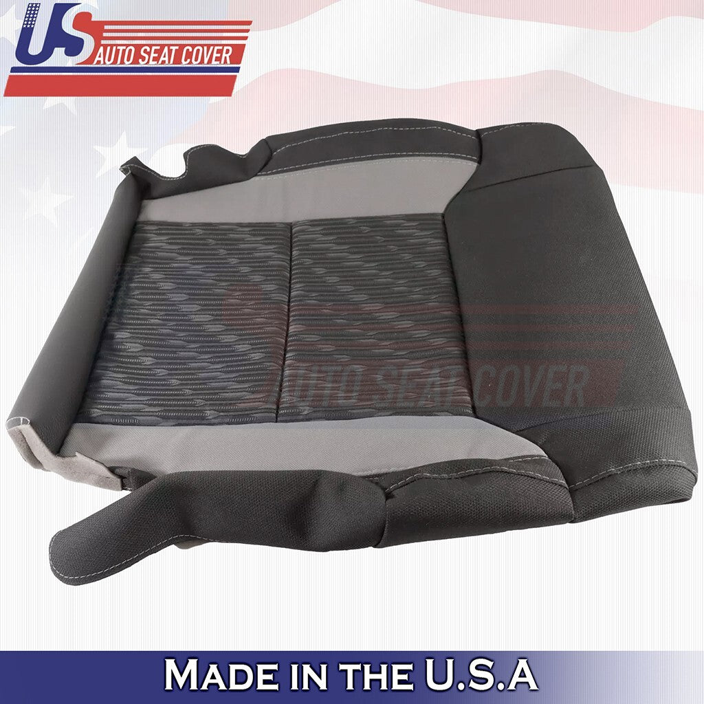 2014 2015 2016 2017 Fits Toyota Tundra Driver Bottom Top Cloth Seat Cover BLACK