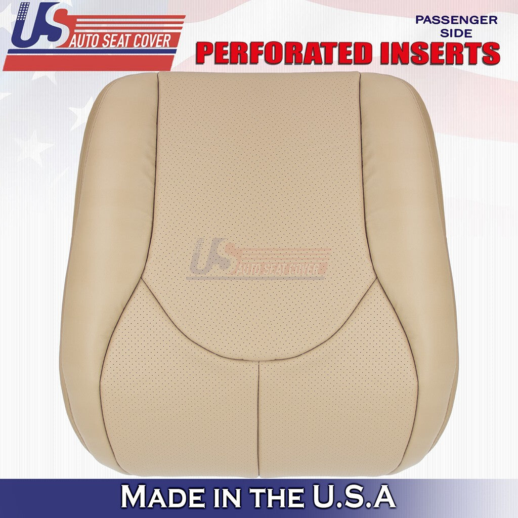 1996 to 2002 For Mercedes Benz SL500 Passenger Bottom Leather Perf Cover Tan