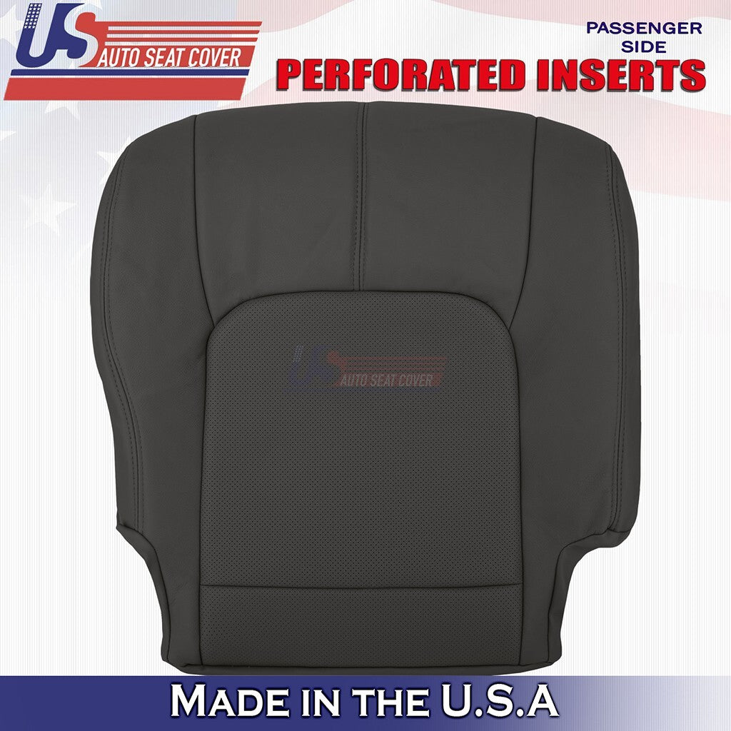 2009 to 2014 Fits Nissan Murano Passenger Bottom Leather Seat Cover Black