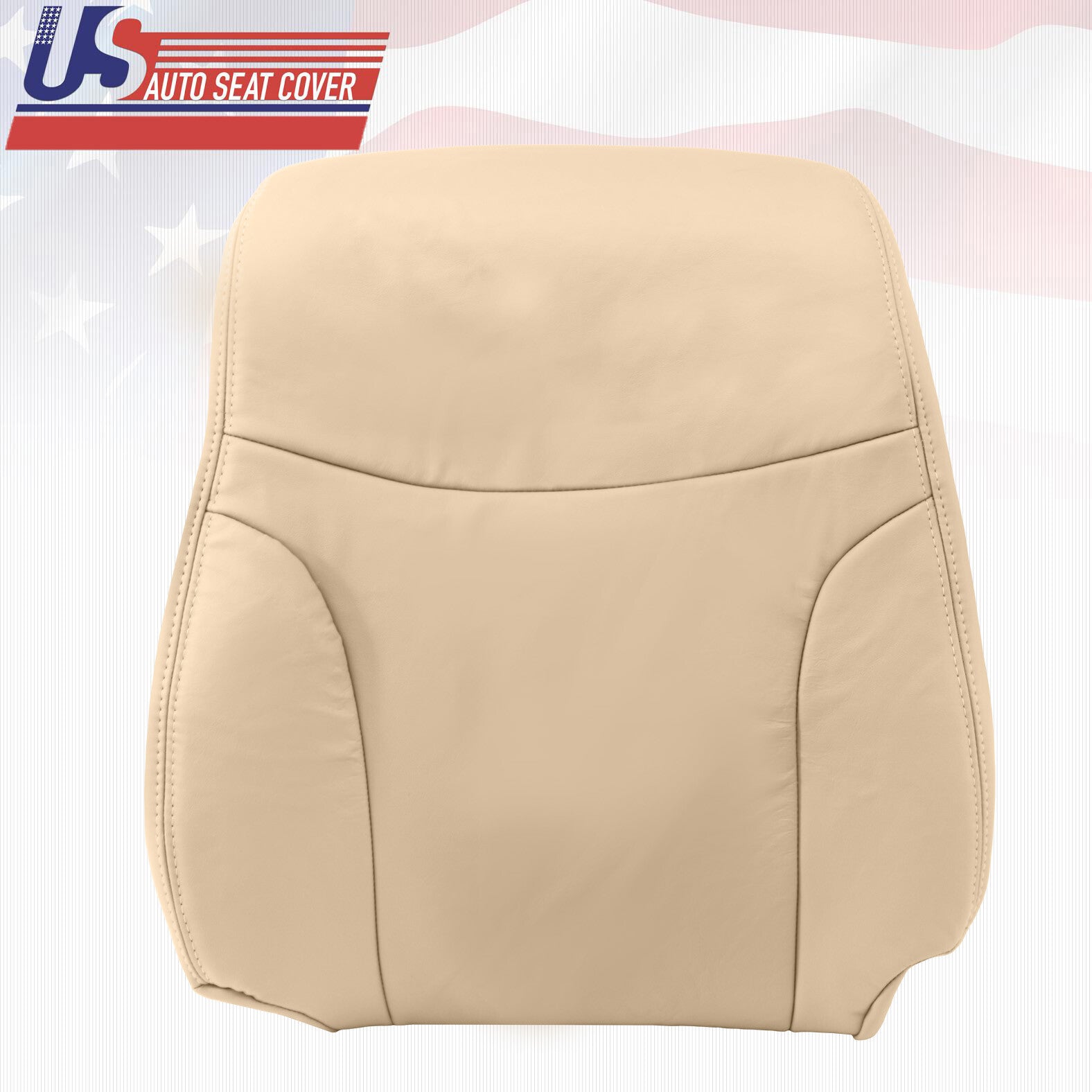 Front "Passenger upper" Leather Cover Color Tan Fits 2002-2006 Lexus ES300 ES330