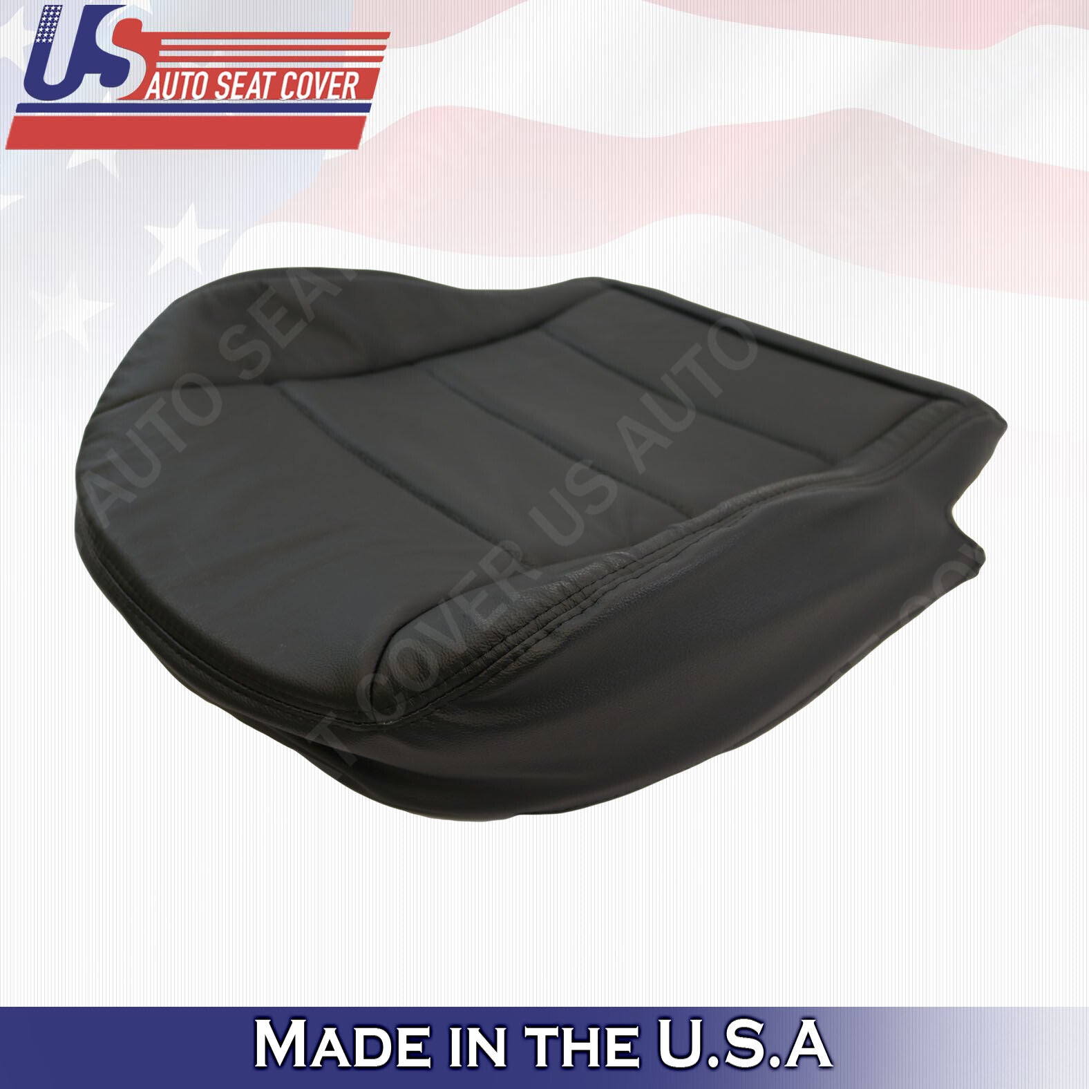 For 1999 TO 2004 Volkswagen Jetta PASSENGER Bottom Leather Seat Cover Black