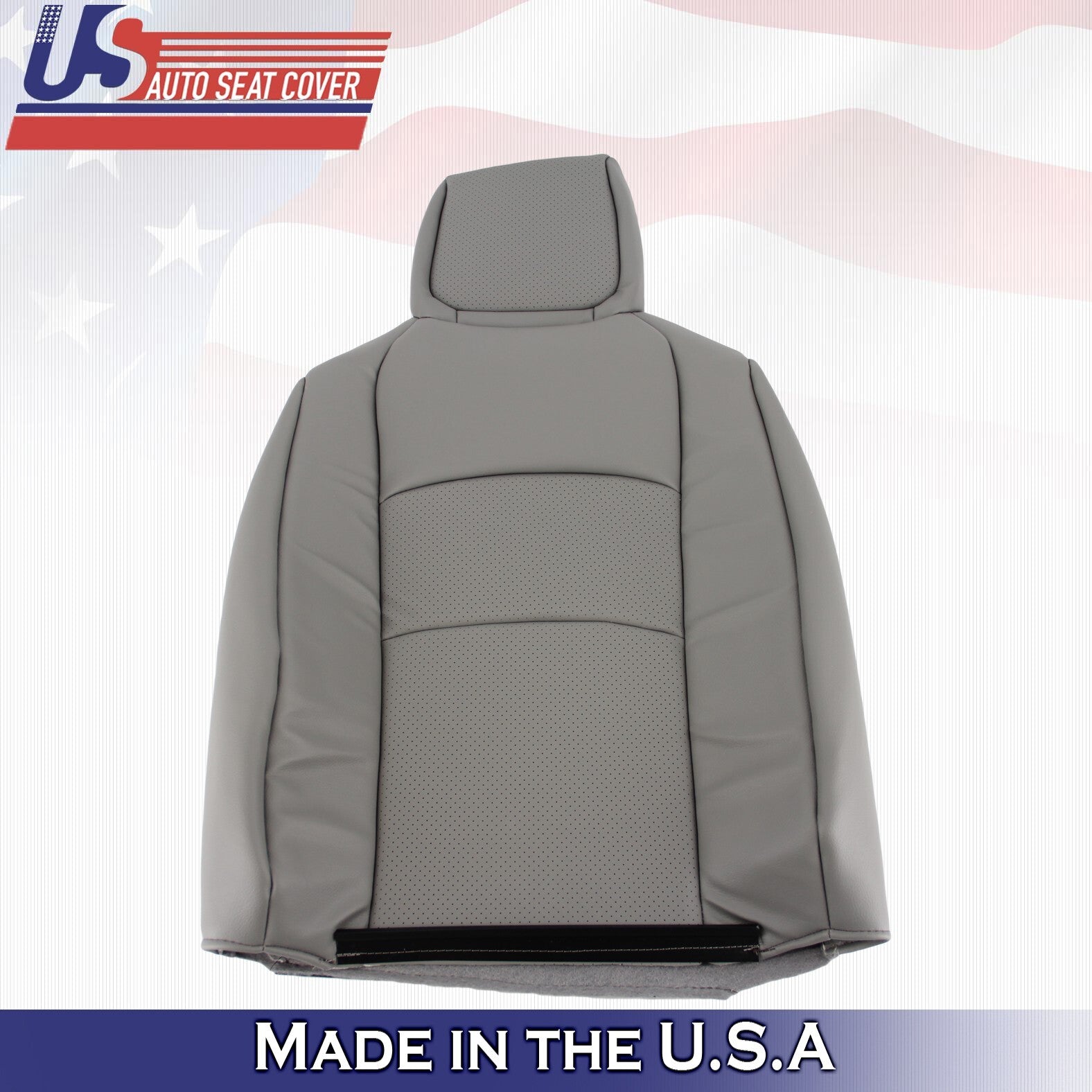 2009-2014 Fits Ford E150 E250 E350 van Driver Top Perforated Vinyl Cover Gray
