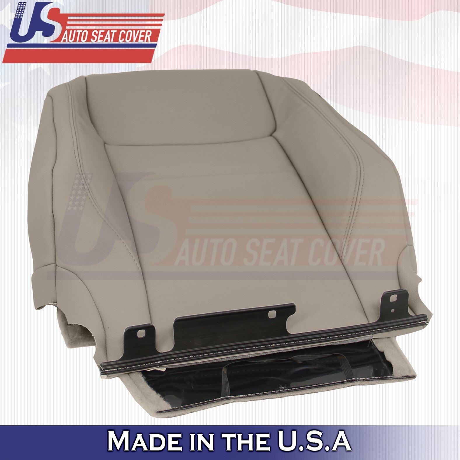 2017 to 2020 Fits Toyota Sienna Driver Bottom & Top Leather Seat Cover Tan