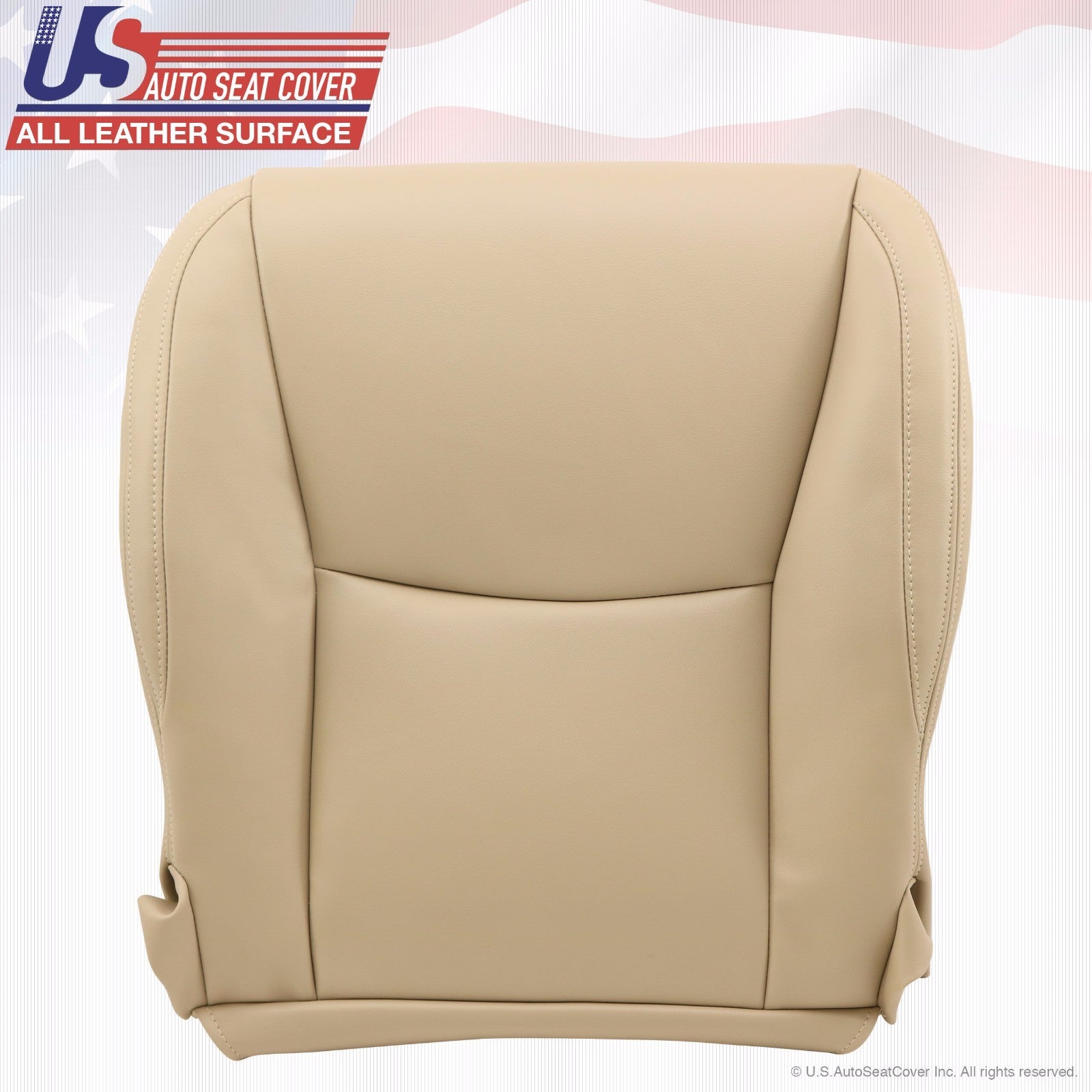 Fit 2003 - 2009 Lexus GX470 Front Passenger Bottom & Lean Back Leather Cover TAN