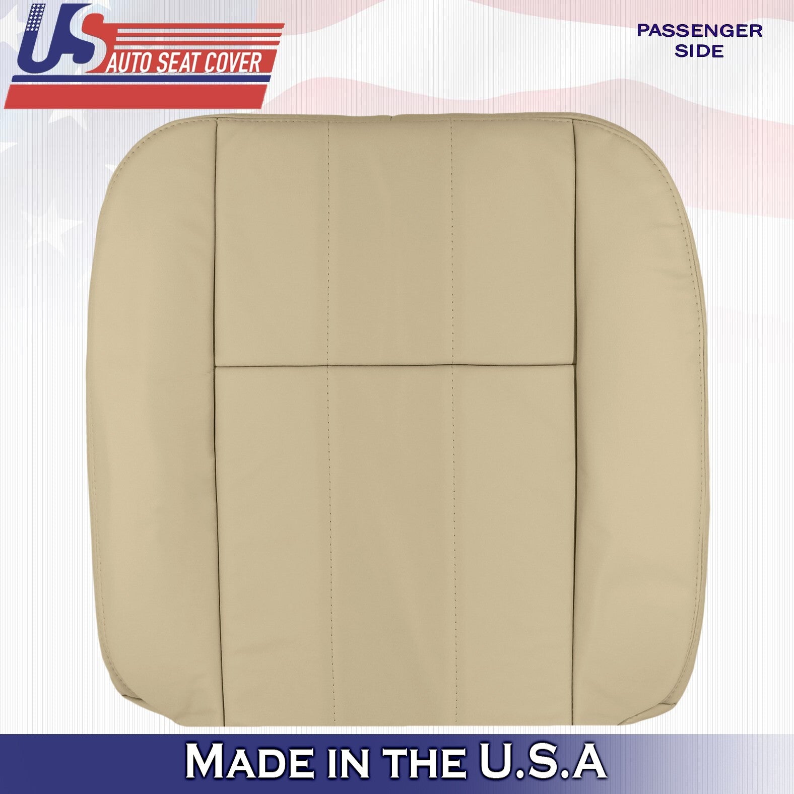 2003 2004 For Mercury Grand Marquis Passenger Top Bottom Leather Seat Covers Tan